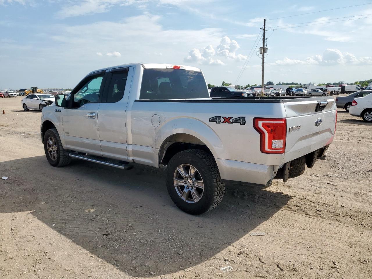 2015 Ford F150 Super Cab Silver vin: 1FTEX1EP2FFA76967