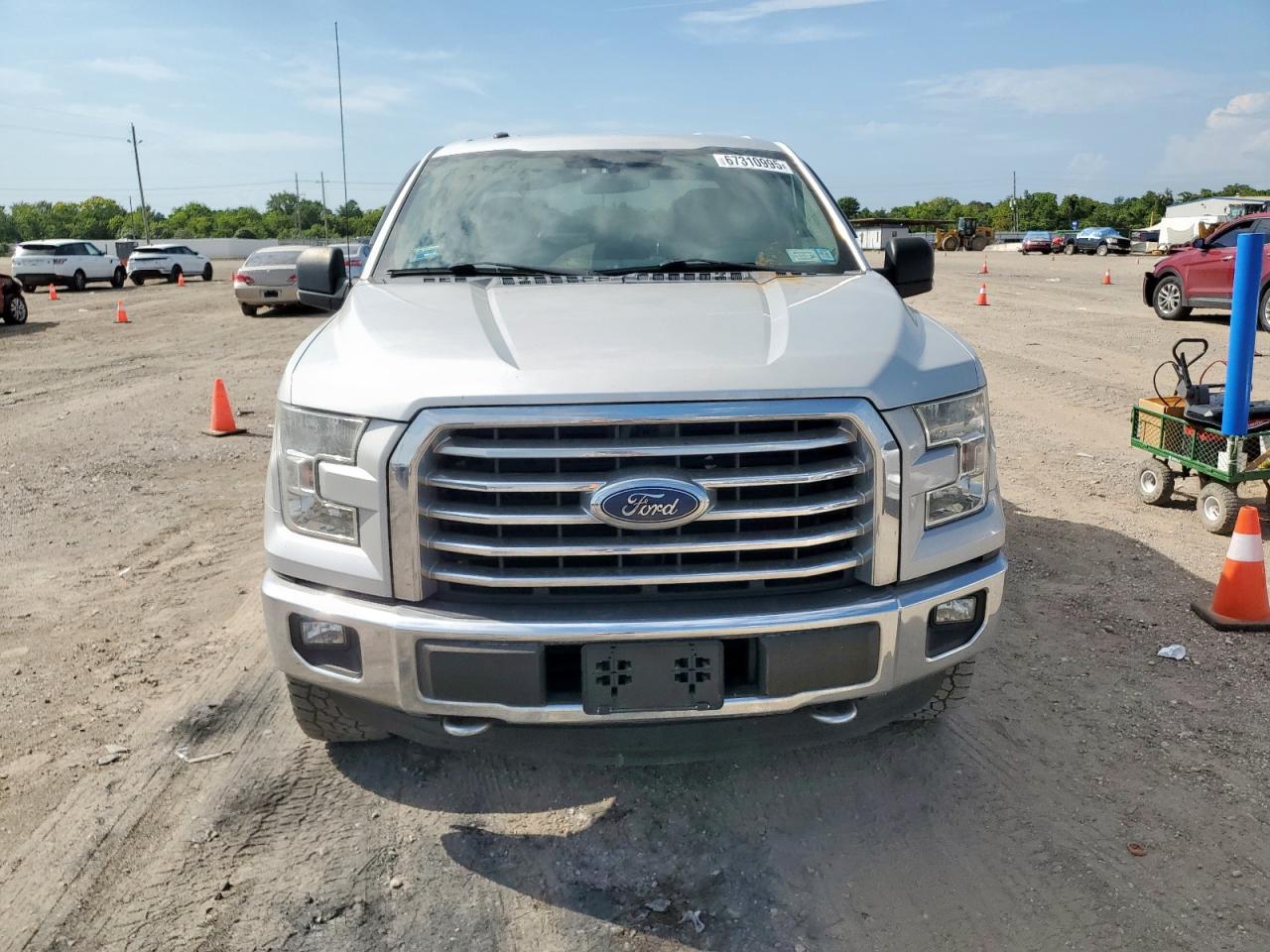 2015 Ford F150 Super Cab Silver vin: 1FTEX1EP2FFA76967