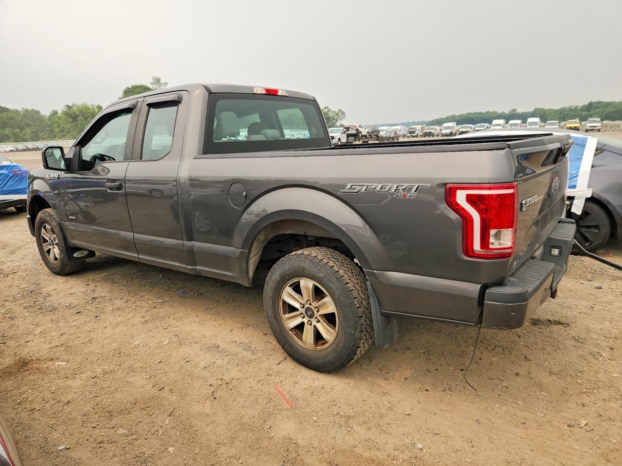 2015 Ford F150 Super Cab Серый vin: 1FTEX1EP2FKD92781