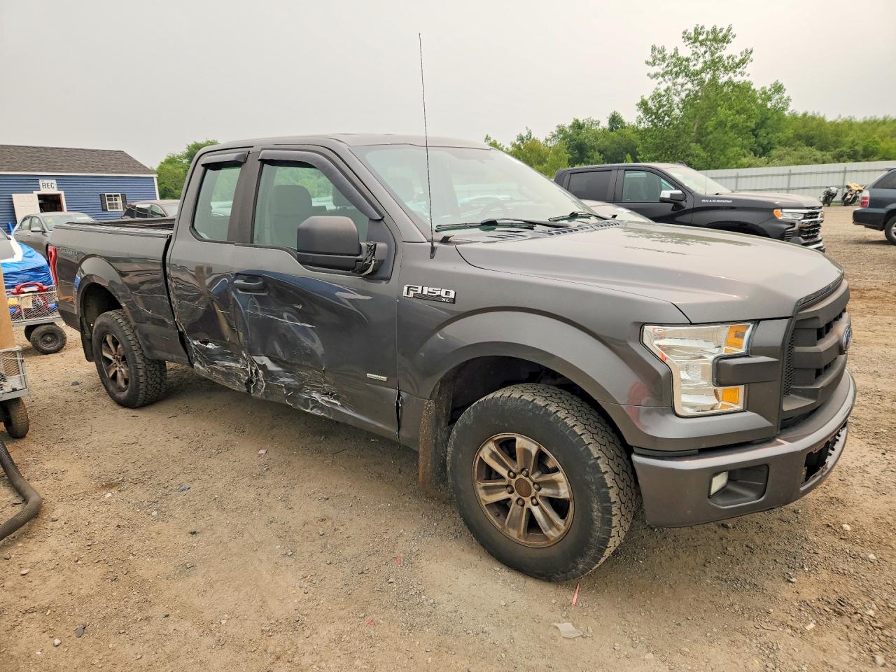 2015 Ford F150 Super Cab Серый vin: 1FTEX1EP2FKD92781