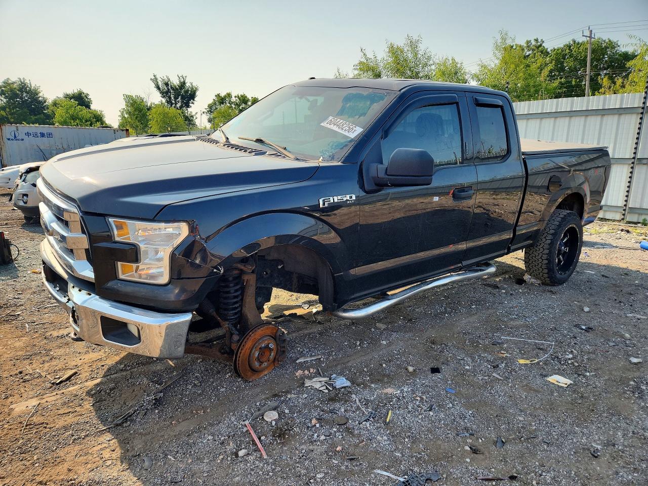 2015 Ford F150 Super Cab Черный vin: 1FTEX1EP2FKE44815