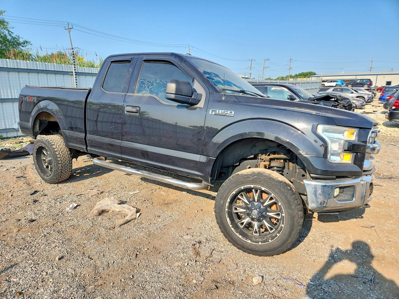 2015 Ford F150 Super Cab Black vin: 1FTEX1EP2FKE44815