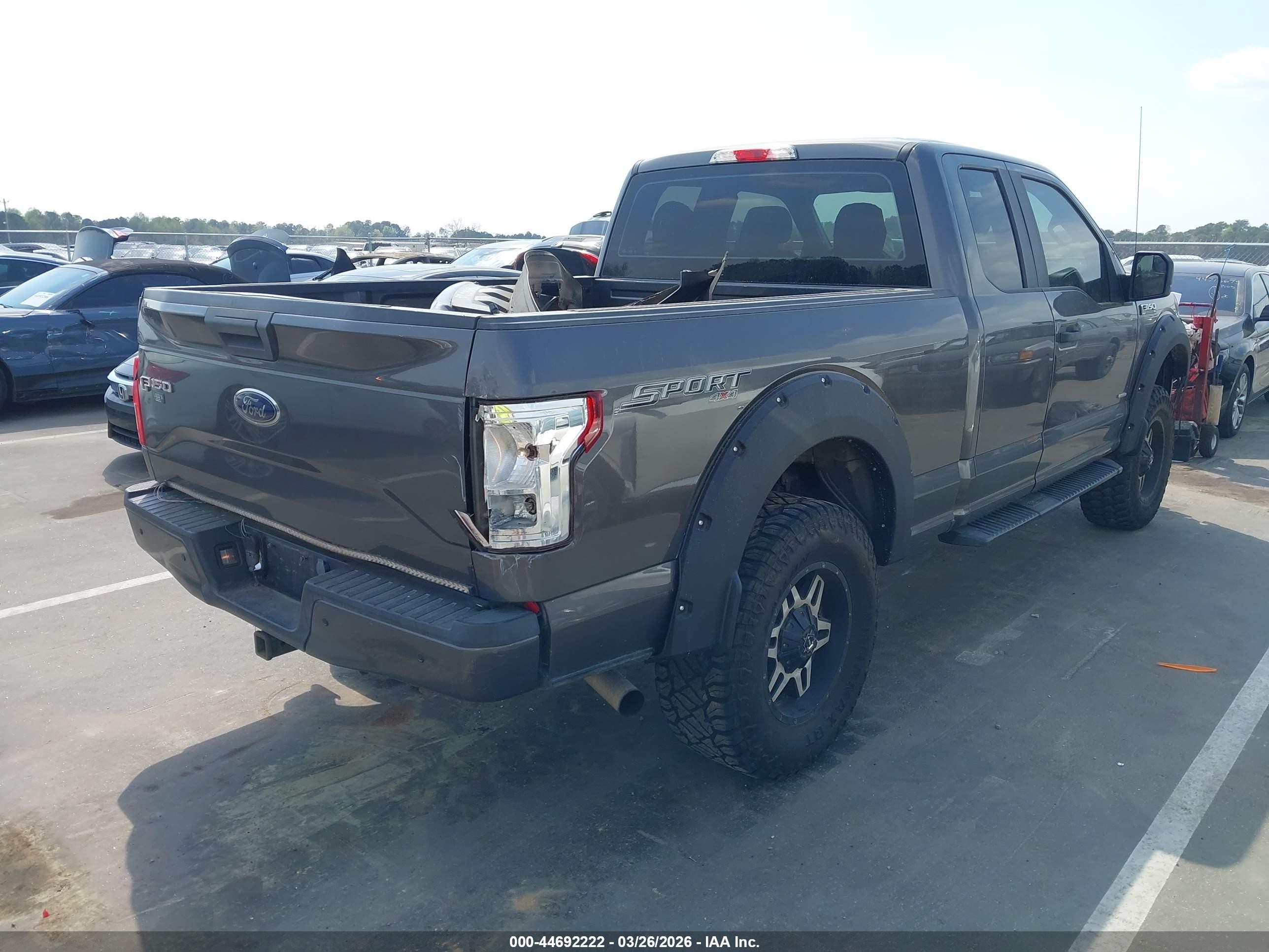 2015 Ford F-150 Xl Gray vin: 1FTEX1EP2FKE80083