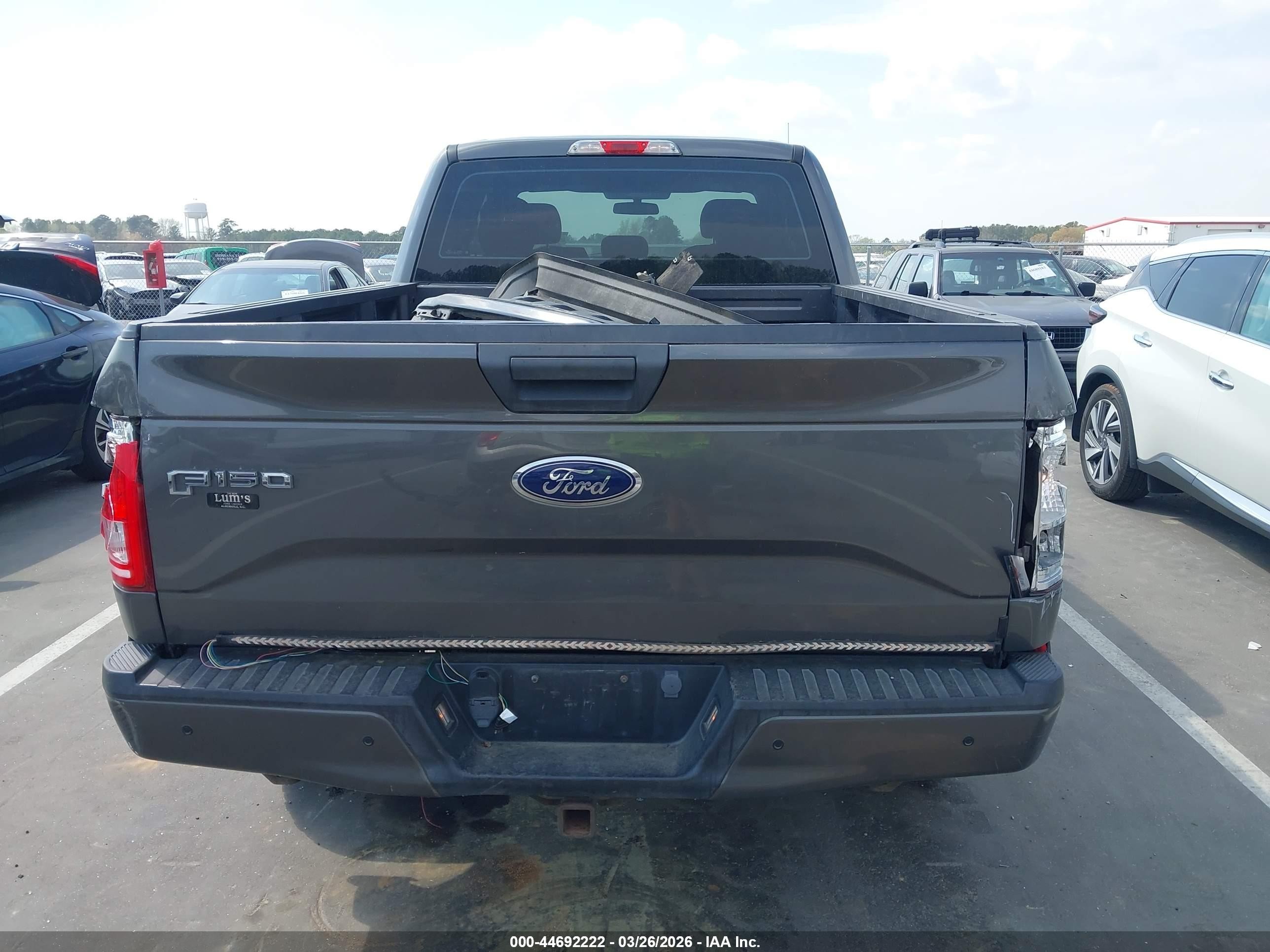 2015 Ford F-150 Xl Gray vin: 1FTEX1EP2FKE80083