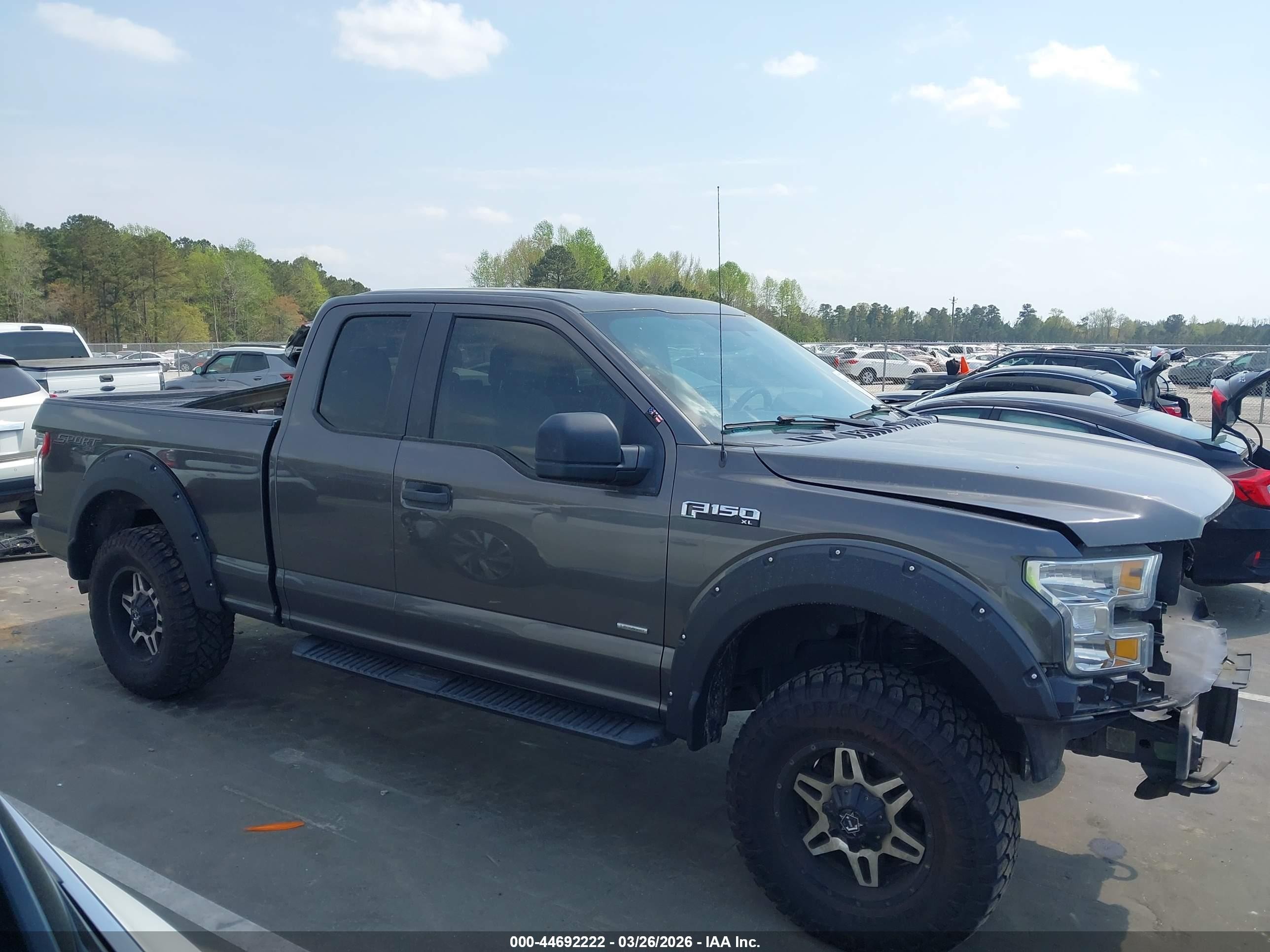2015 Ford F-150 Xl Gray vin: 1FTEX1EP2FKE80083