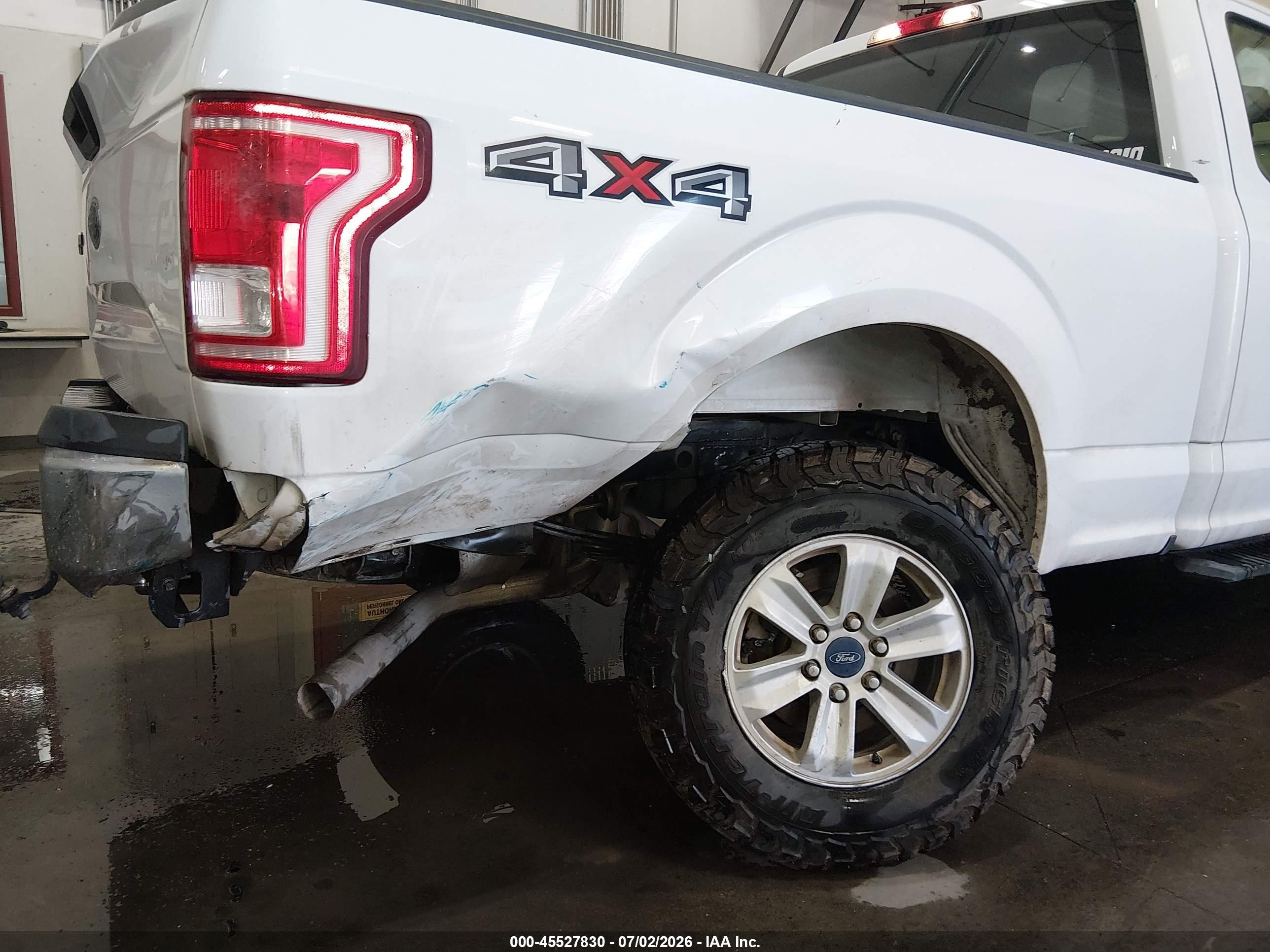 2017 Ford F-150 Xl White vin: 1FTEX1EP2HKD84098