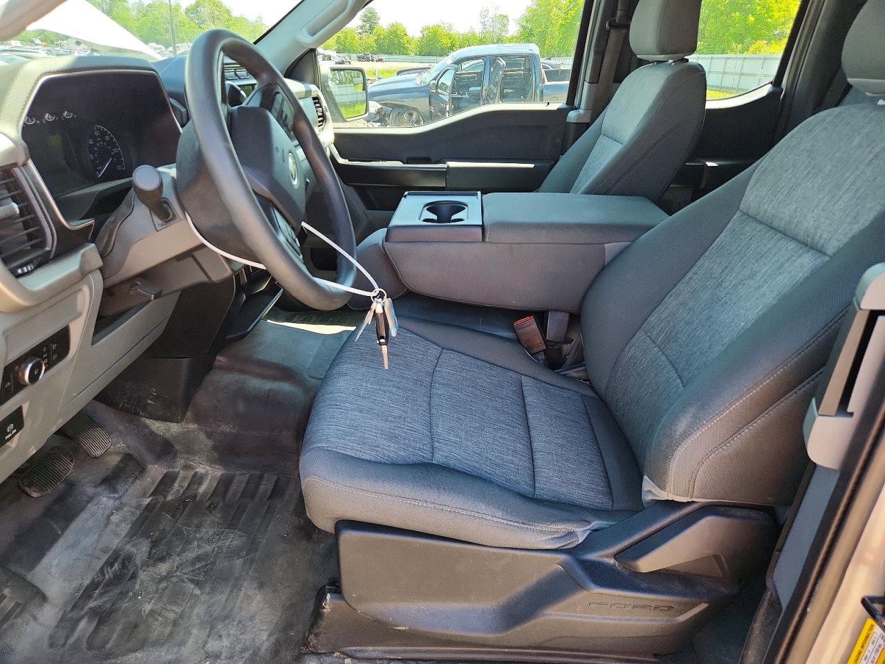 2021 Ford F150 Super Cab Silver vin: 1FTEX1EP2MFB74958