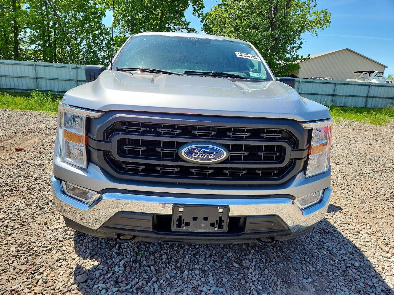 2021 Ford F150 Super Cab Silver vin: 1FTEX1EP2MFB74958