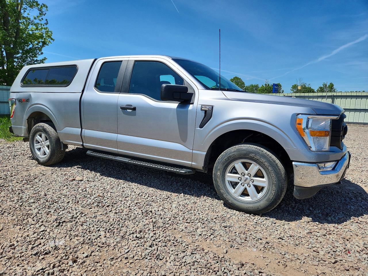 2021 Ford F150 Super Cab Silver vin: 1FTEX1EP2MFB74958