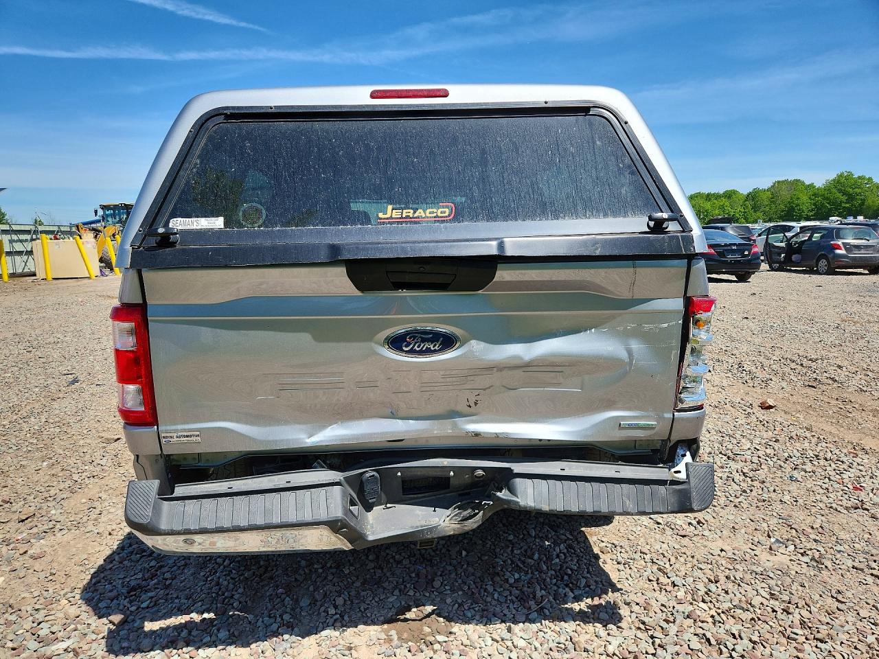 2021 Ford F150 Super Cab Silver vin: 1FTEX1EP2MFB74958