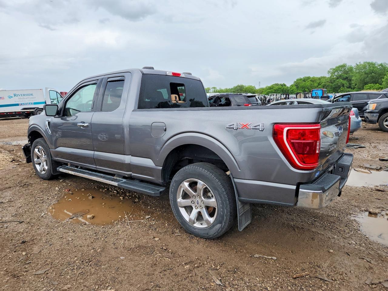 2023 Ford F150 Super Cab Gray vin: 1FTEX1EP2PFA80874