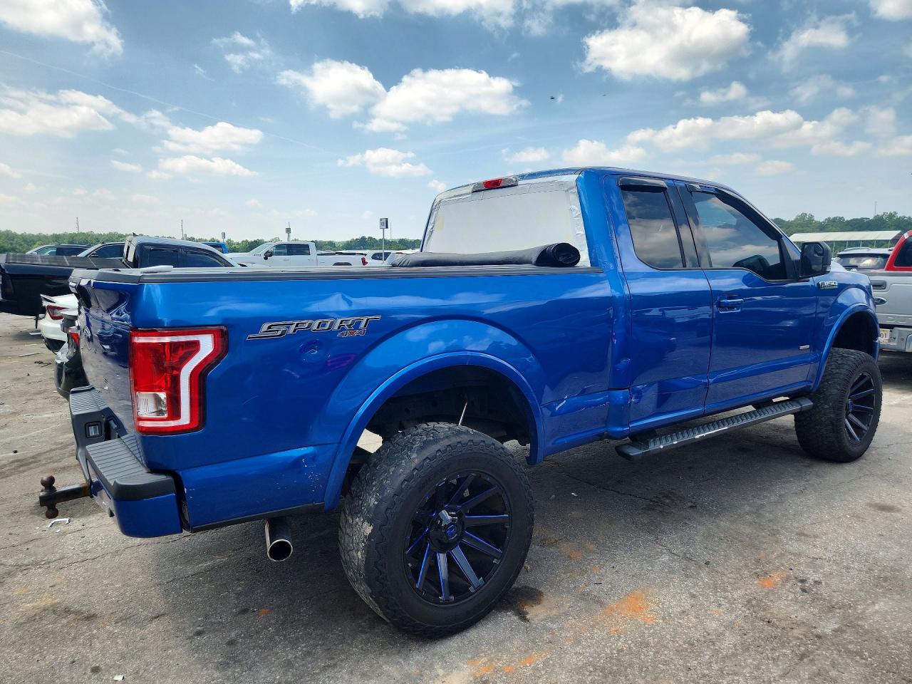 2015 Ford F150 Super Cab Blue vin: 1FTEX1EP3FFC82718