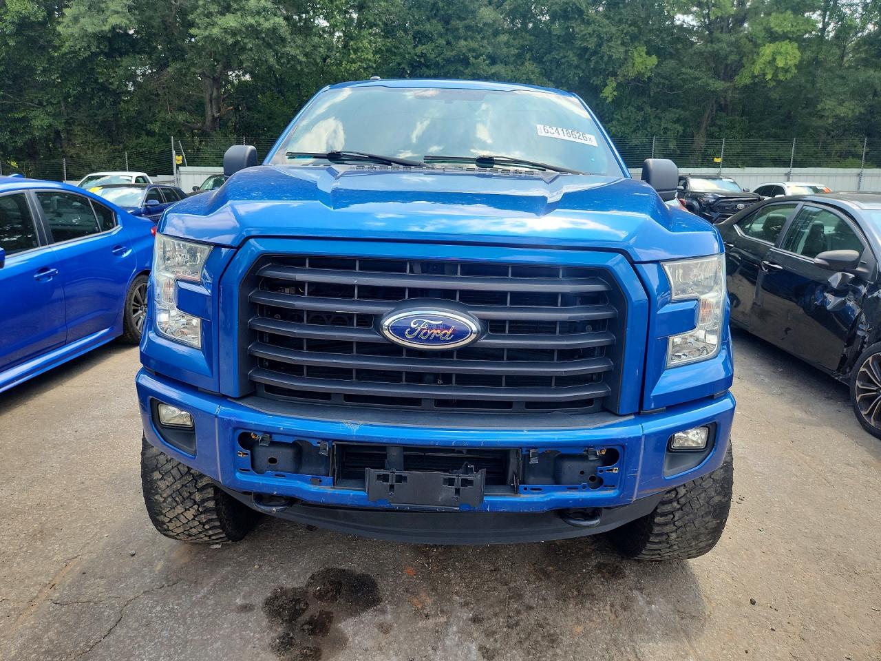 2015 Ford F150 Super Cab Blue vin: 1FTEX1EP3FFC82718