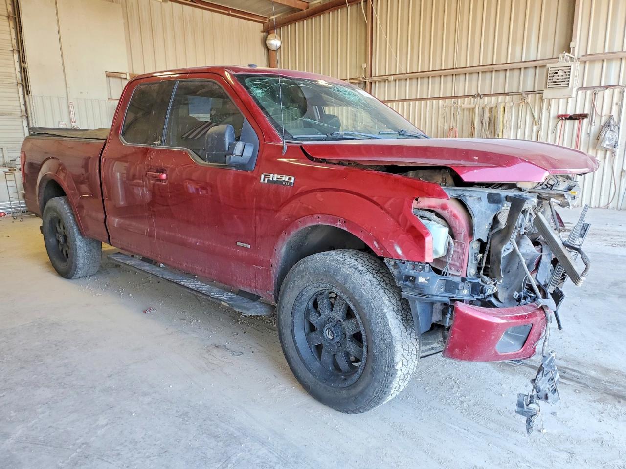 2015 Ford F150 Super Cab Красный vin: 1FTEX1EP3FKE03173
