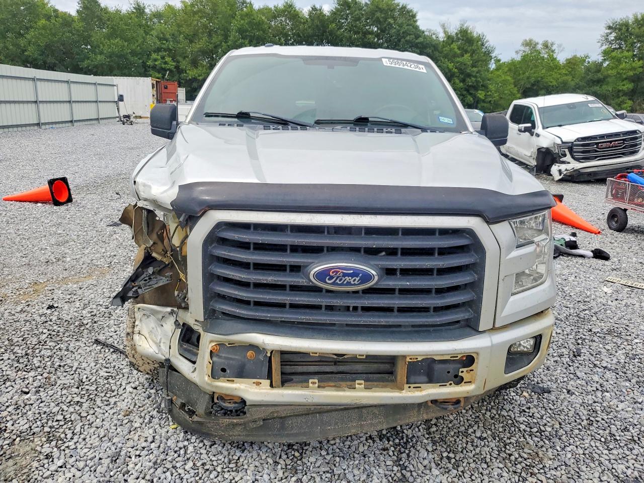 2015 Ford F150 Super Cab Silver vin: 1FTEX1EP3FKE21219