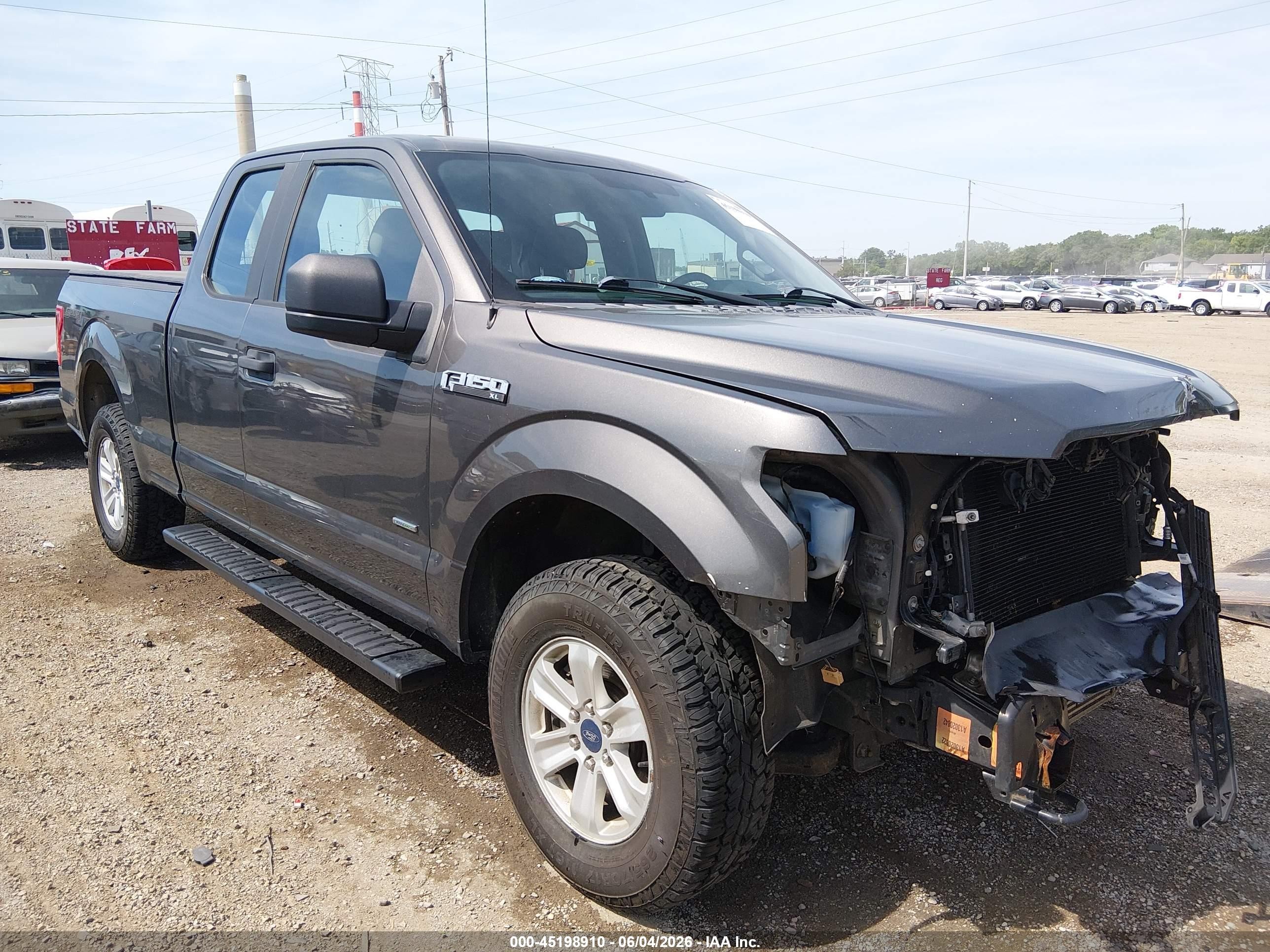 2015 Ford F-150 Xl Gray vin: 1FTEX1EP3FKE23925