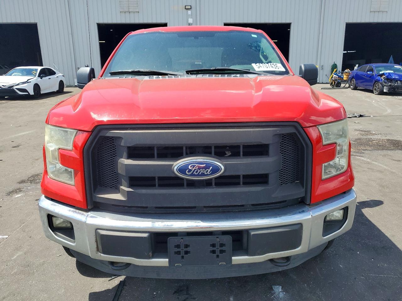 2015 Ford F150 Super Cab Red vin: 1FTEX1EP4FFA85184