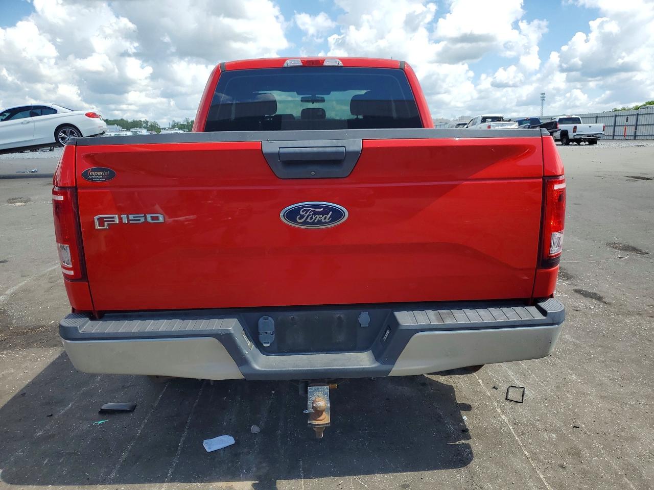 2015 Ford F150 Super Cab Red vin: 1FTEX1EP4FFA85184