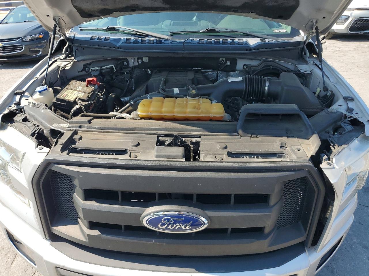 2015 Ford F150 Super Cab Silver vin: 1FTEX1EP4FKF00284