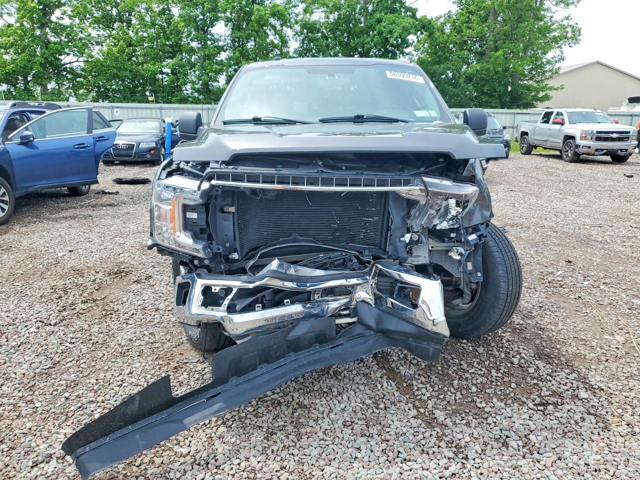 2018 Ford F150 Super Cab Gray vin: 1FTEX1EP4JKG07926
