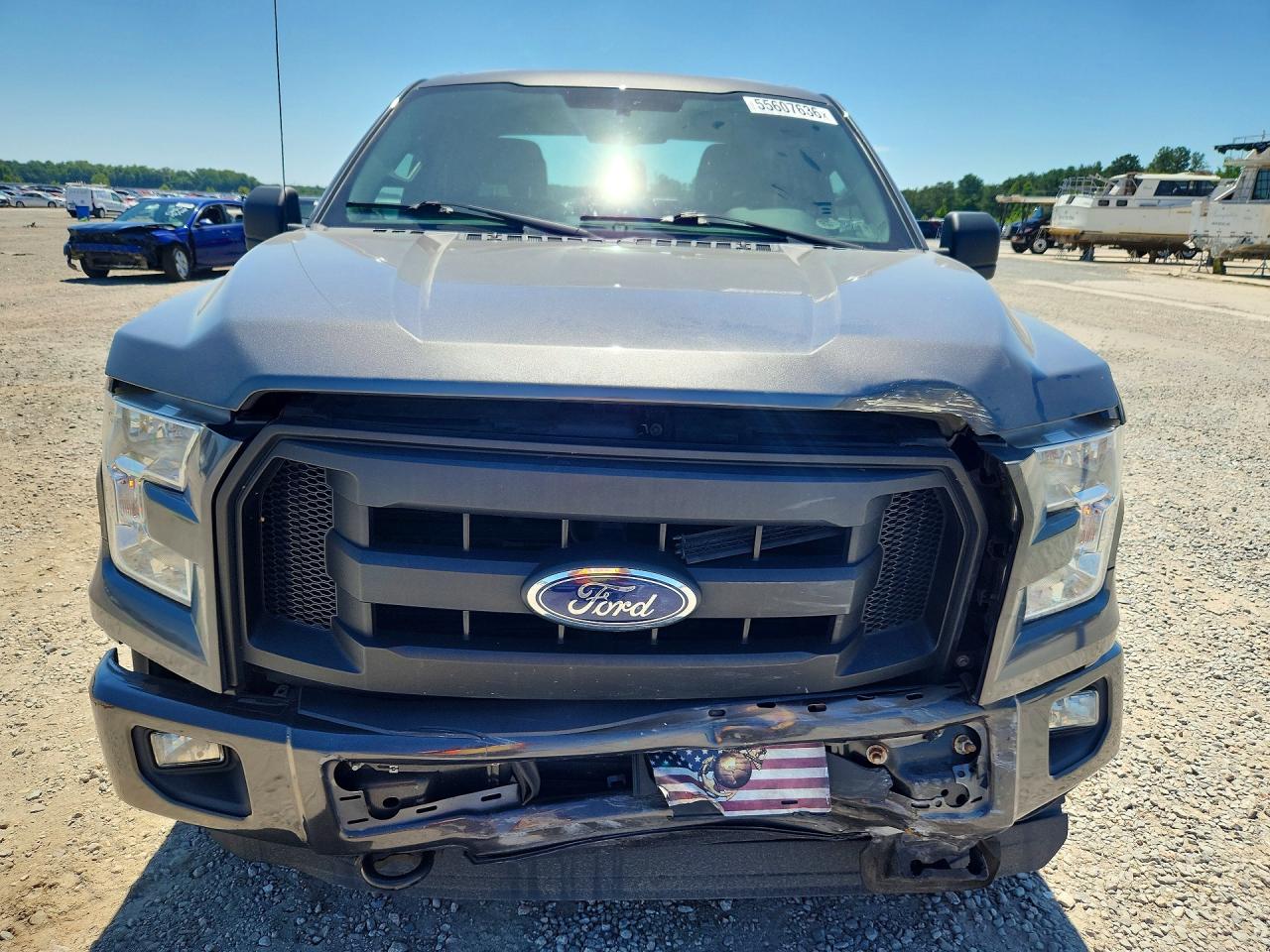 2015 Ford F150 Super Cab Gray vin: 1FTEX1EP5FFC04134