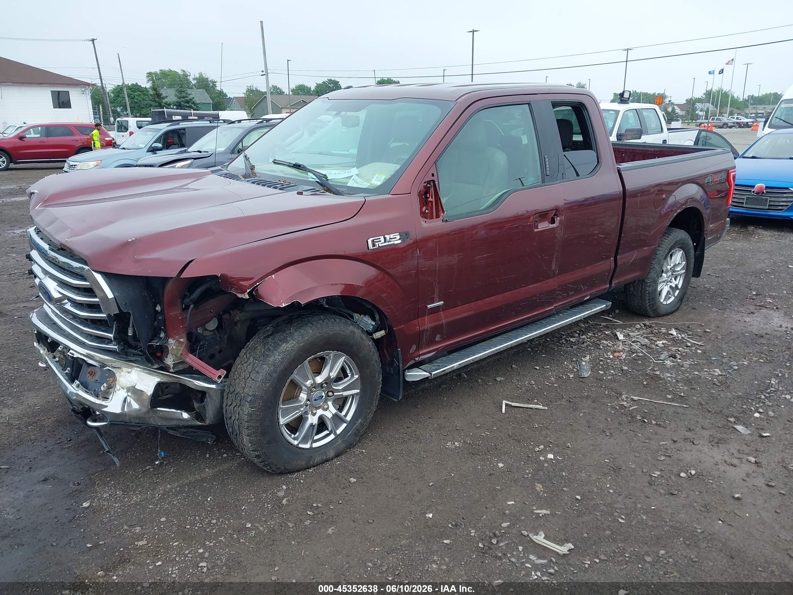 2015 Ford F-150 Xlt Burgundy vin: 1FTEX1EP5FFC18096