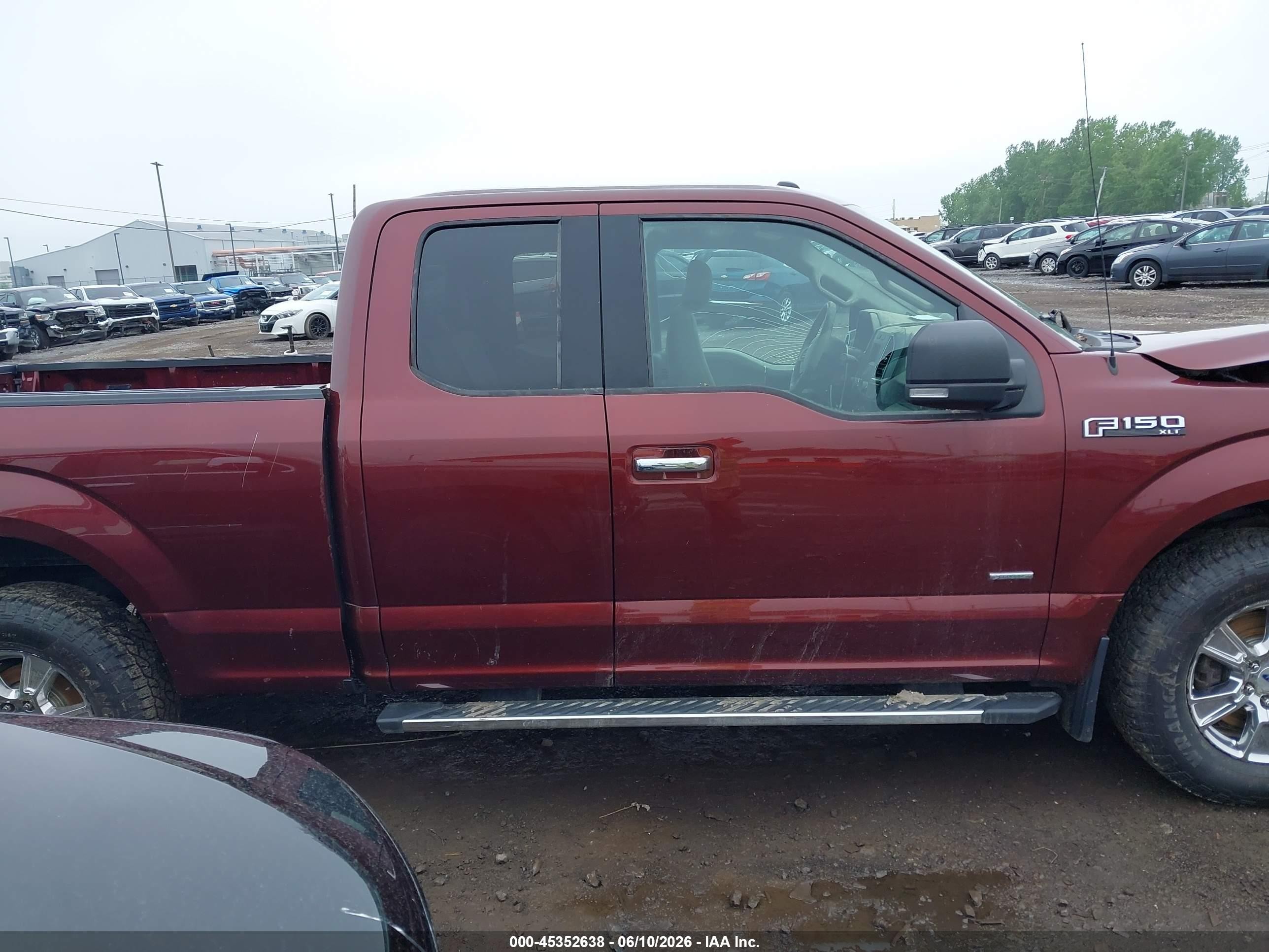 2015 Ford F-150 Xlt Burgundy vin: 1FTEX1EP5FFC18096