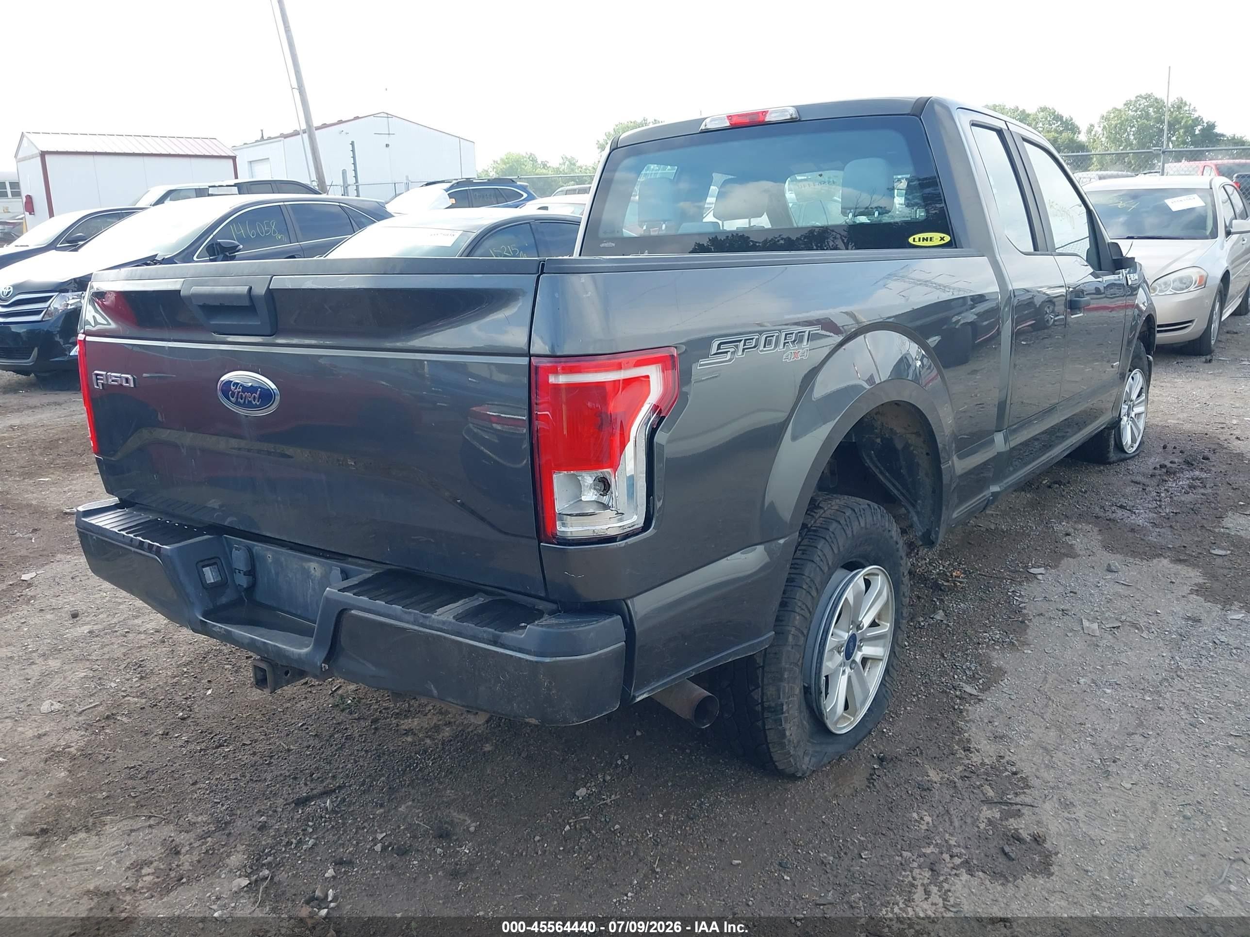 2015 Ford F-150 Lariat/xl/xlt Серый vin: 1FTEX1EP5FFD04606