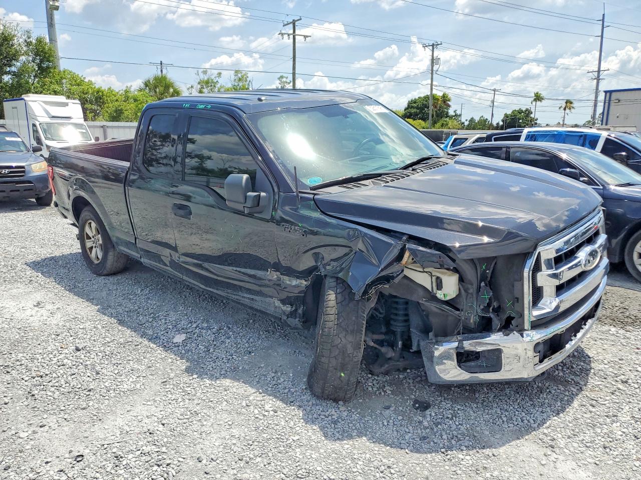 2015 Ford F150 Super Cab Черный vin: 1FTEX1EP5FFD05318