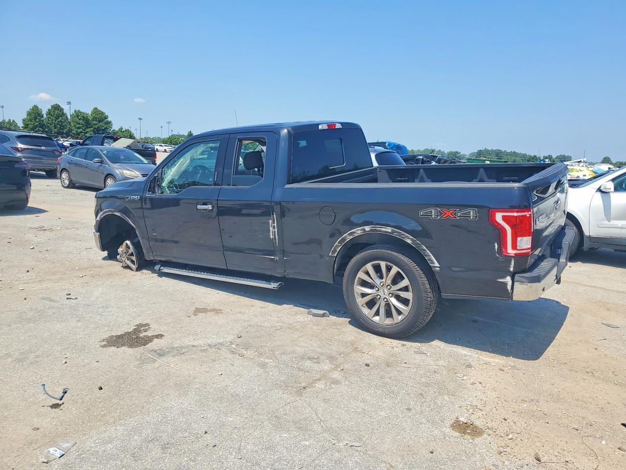2015 Ford F150 Super Cab Black vin: 1FTEX1EP5FKD42022