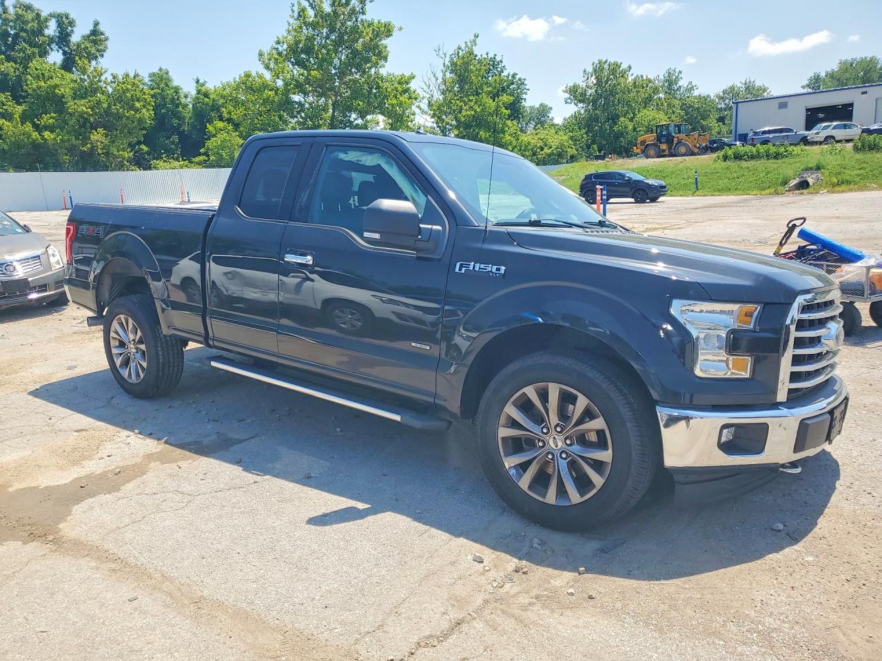 2015 Ford F150 Super Cab Black vin: 1FTEX1EP5FKD42022