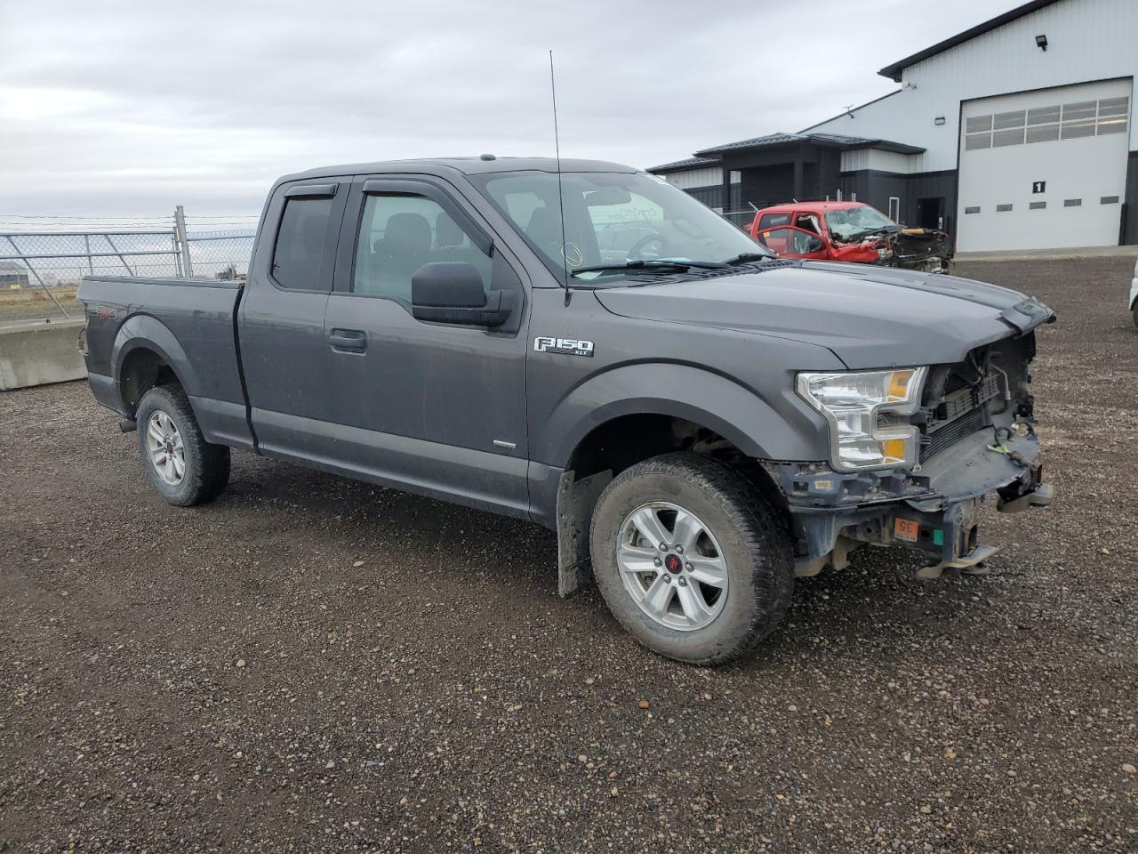 2015 Ford F150 Super Cab Gray vin: 1FTEX1EP5FKE32447