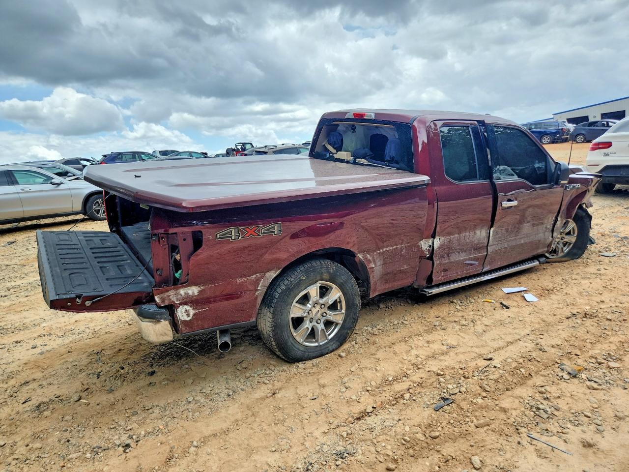 2015 Ford F150 Super Cab Maroon vin: 1FTEX1EP6FFA71237