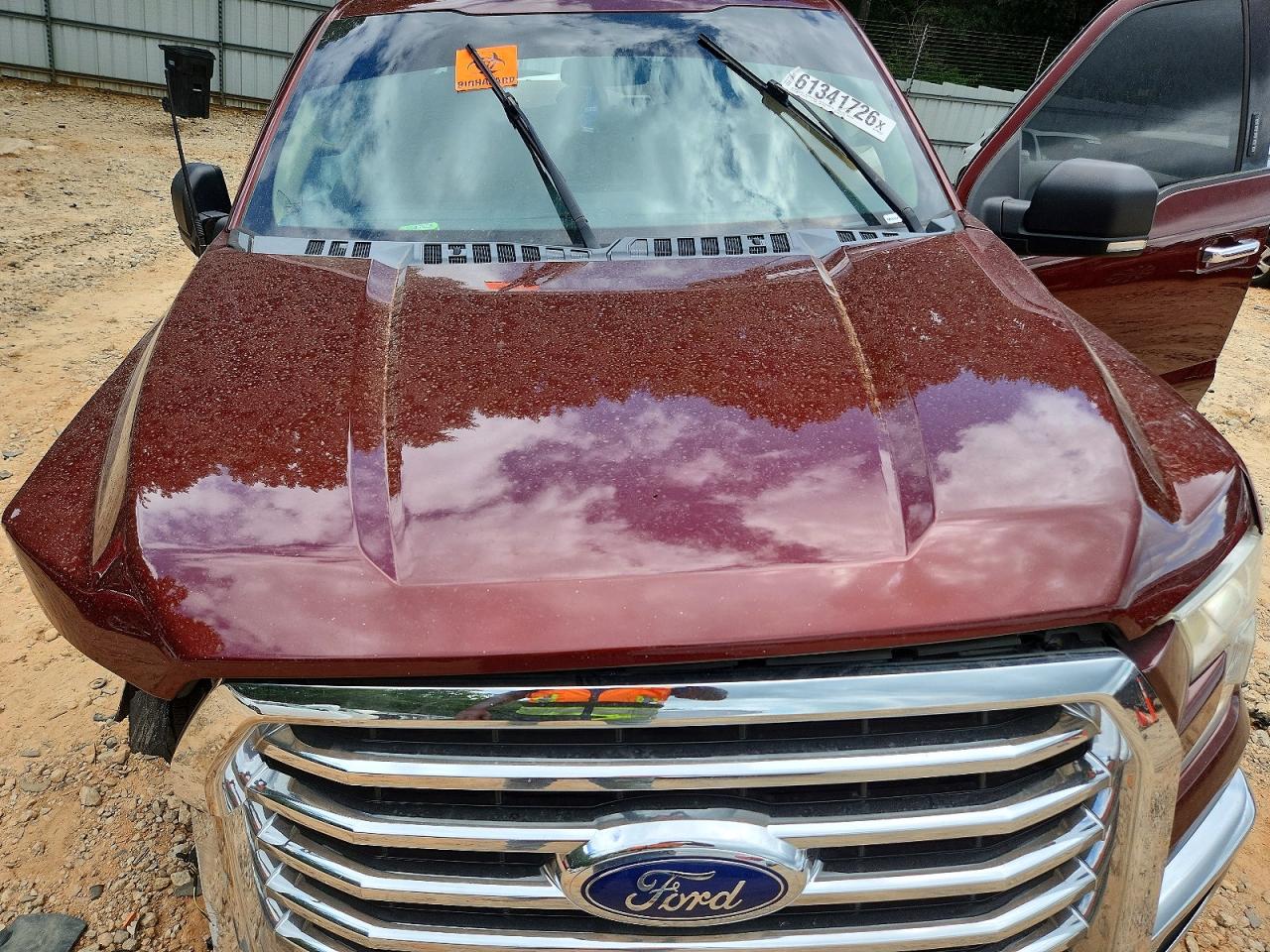2015 Ford F150 Super Cab Maroon vin: 1FTEX1EP6FFA71237