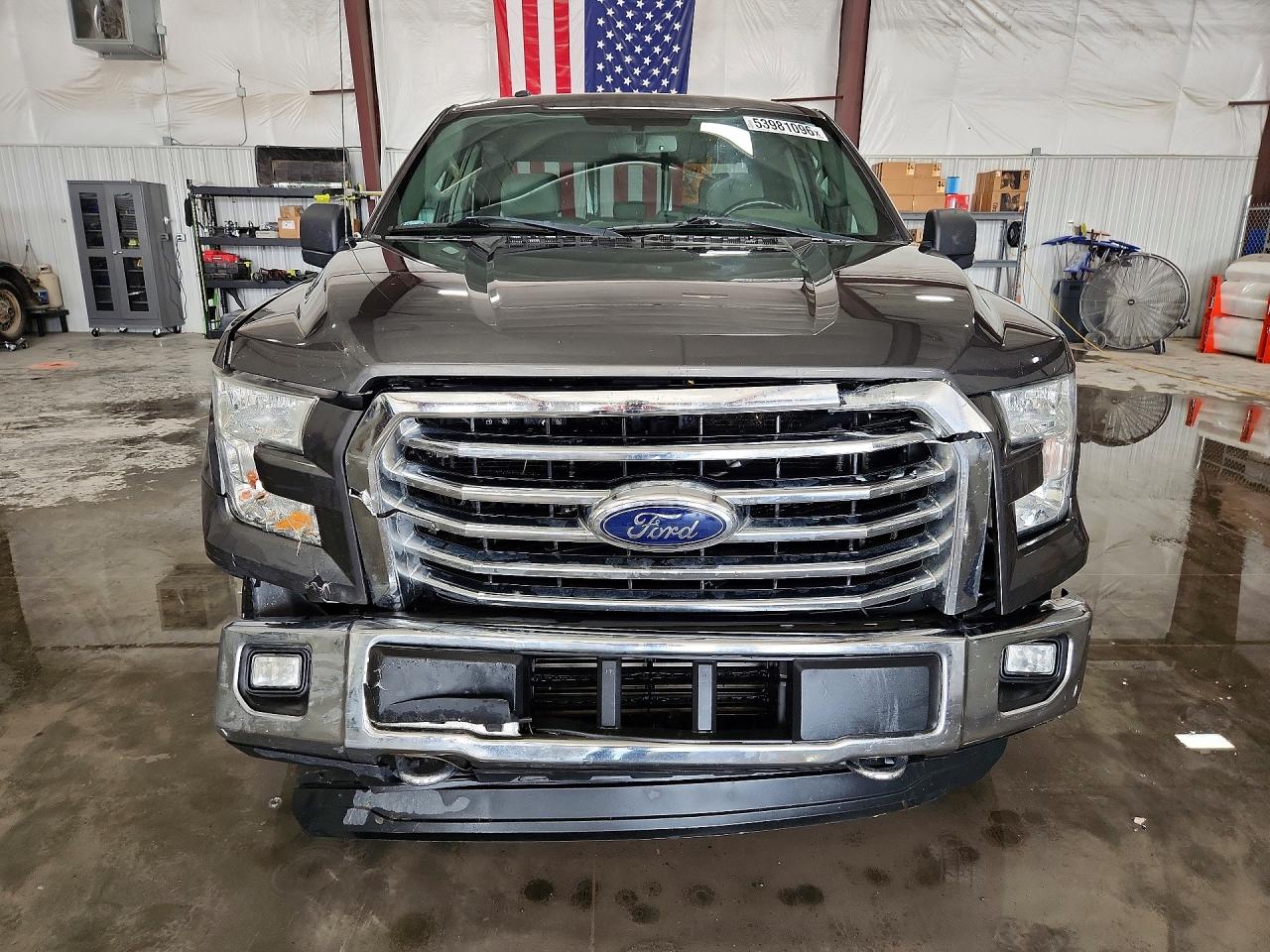 2015 Ford F150 Super Cab Gray vin: 1FTEX1EP6FKD26962
