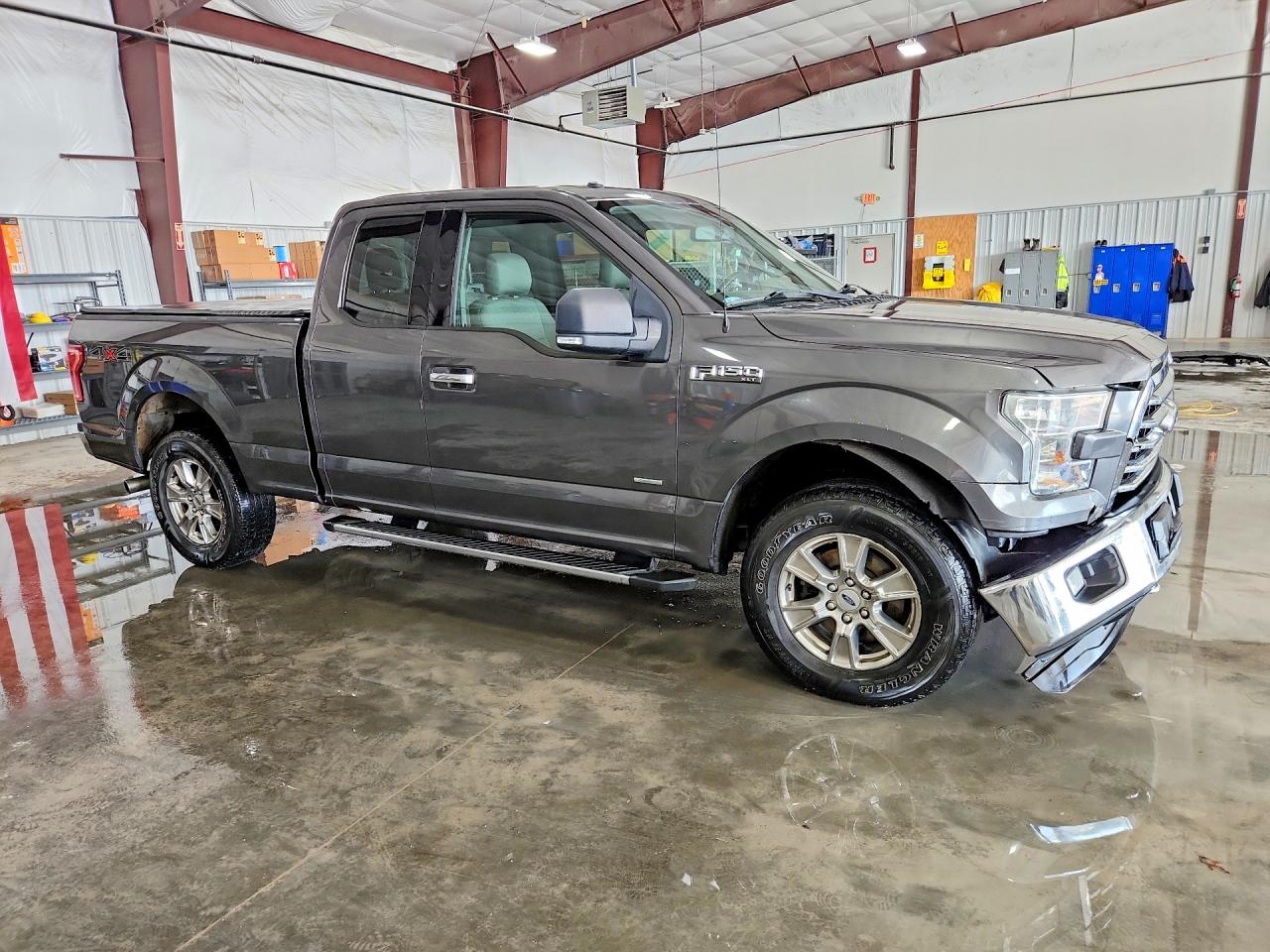 2015 Ford F150 Super Cab Gray vin: 1FTEX1EP6FKD26962