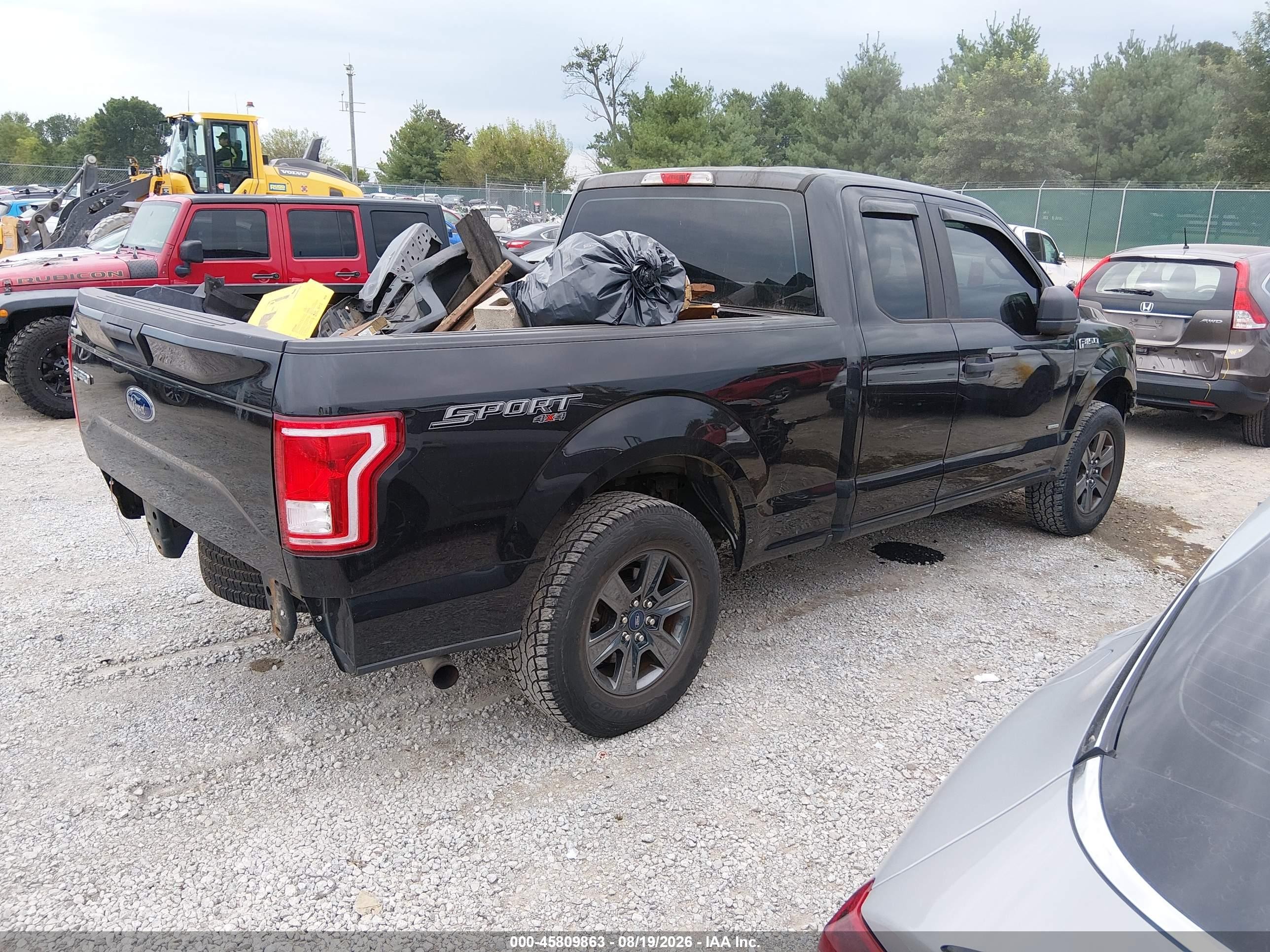 2015 Ford F-150 Xl Black vin: 1FTEX1EP6FKF21069