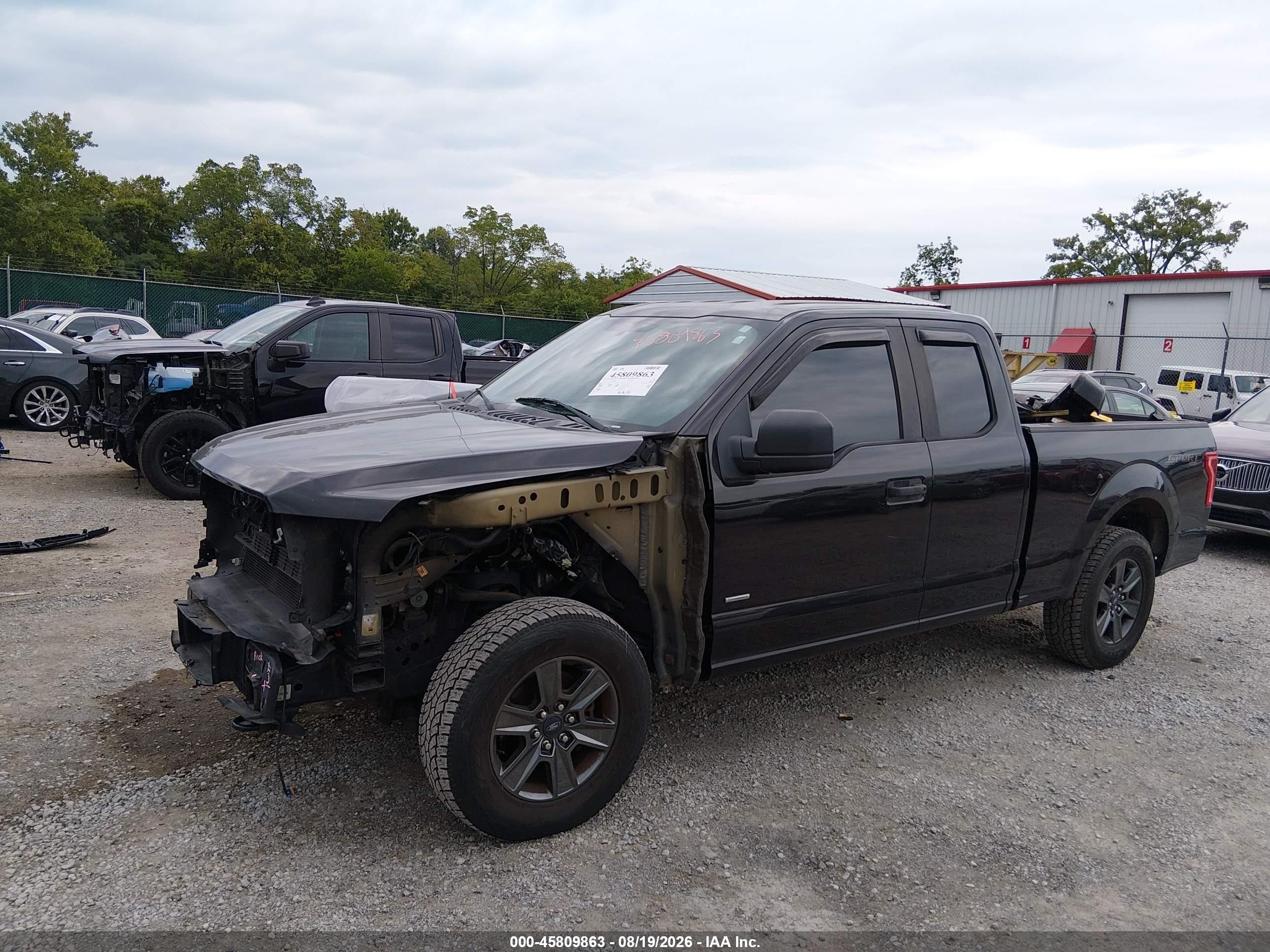 2015 Ford F-150 Xl Black vin: 1FTEX1EP6FKF21069