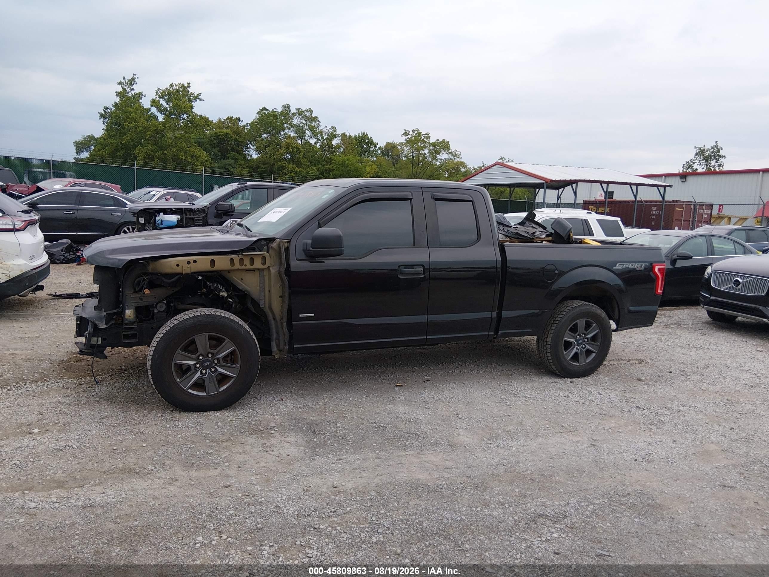 2015 Ford F-150 Xl Black vin: 1FTEX1EP6FKF21069