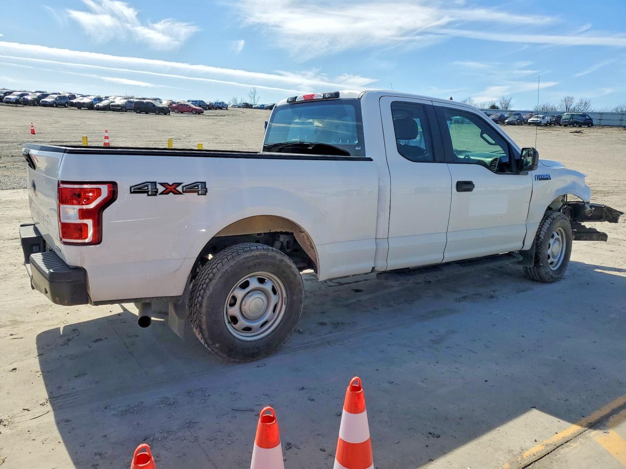 2020 Ford F150 Super Cab White vin: 1FTEX1EP6LKD19988