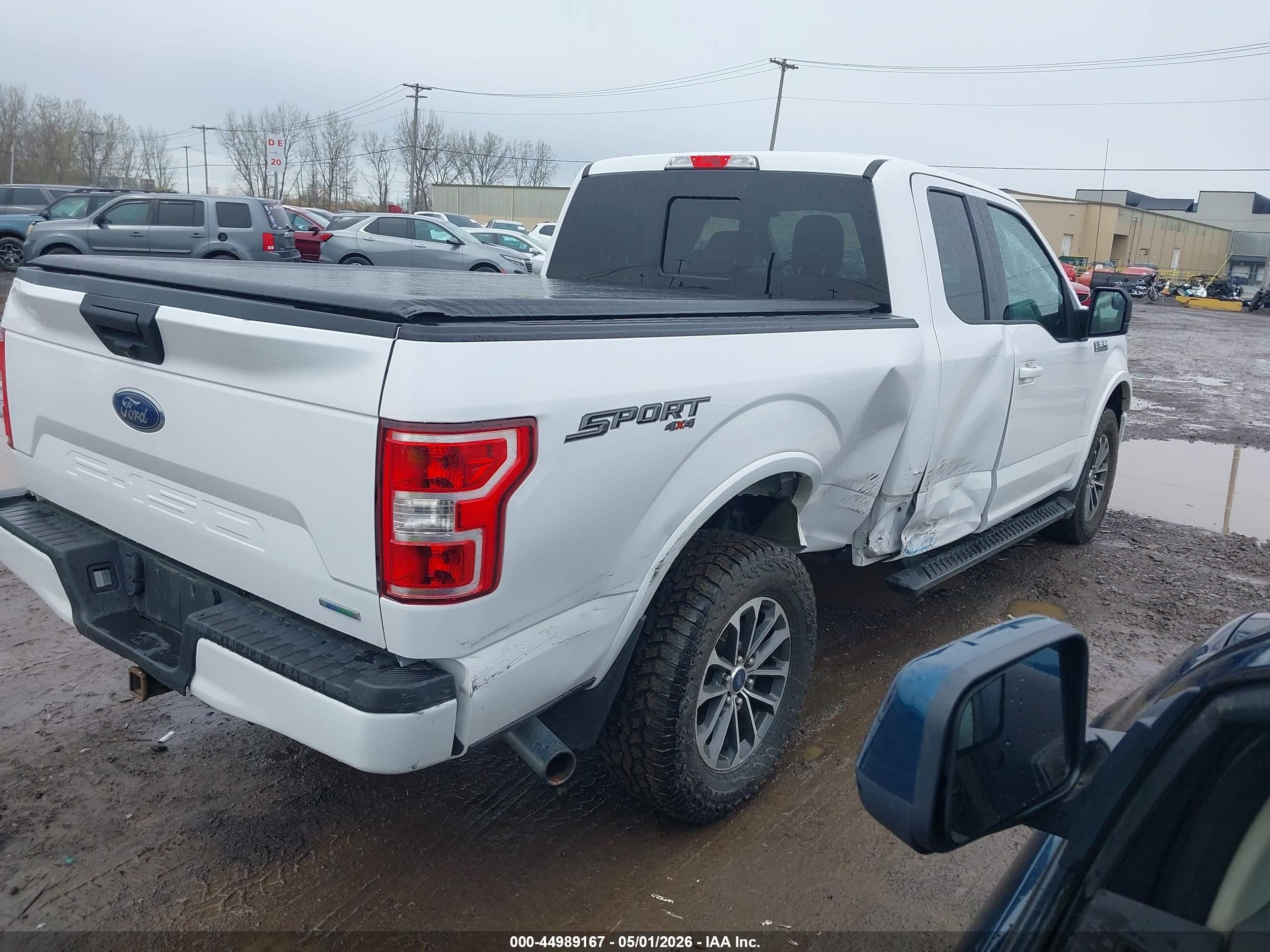 2020 Ford F-150 Xlt White vin: 1FTEX1EP6LKF35002