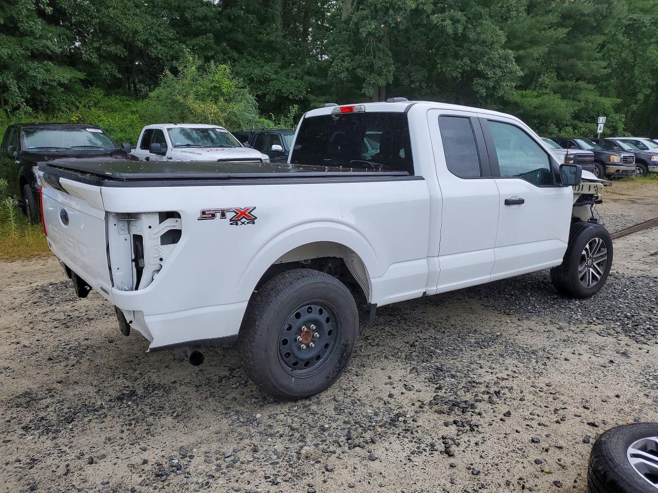 2023 Ford F150 Super Cab White vin: 1FTEX1EP6PKD77394