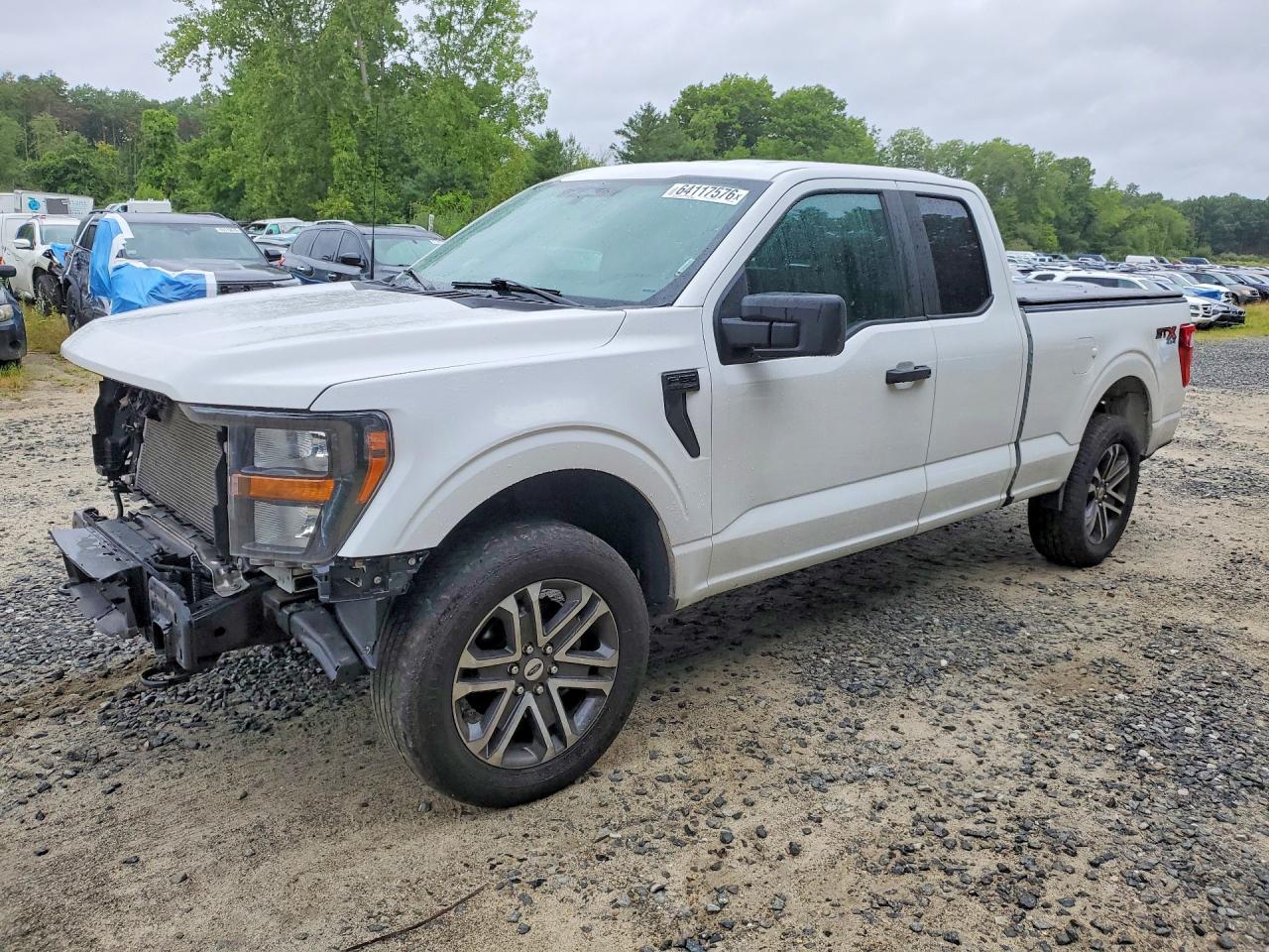 2023 Ford F150 Super Cab White vin: 1FTEX1EP6PKD77394