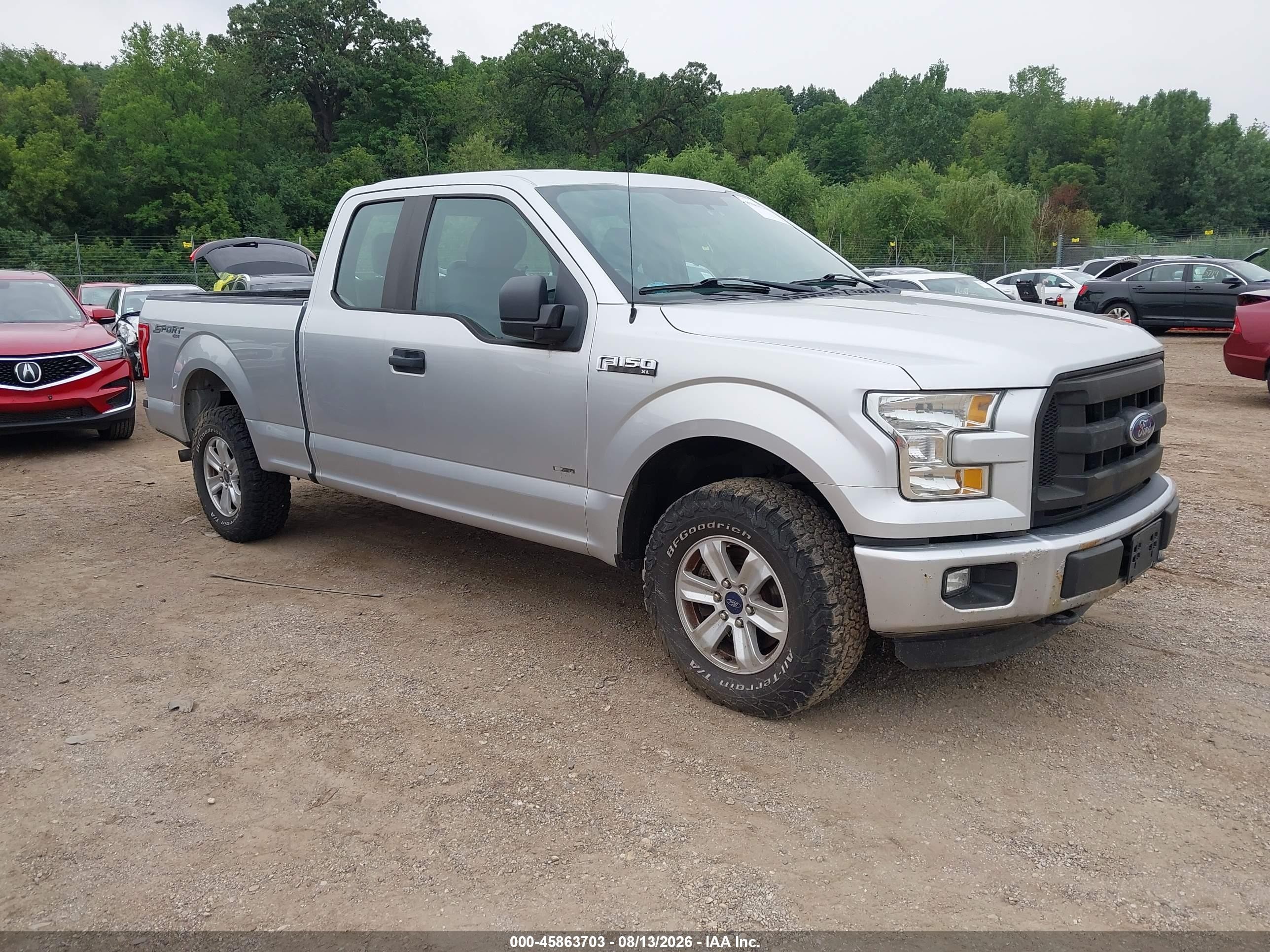 2015 Ford F-150 Xl Серебряный vin: 1FTEX1EP7FFB39237