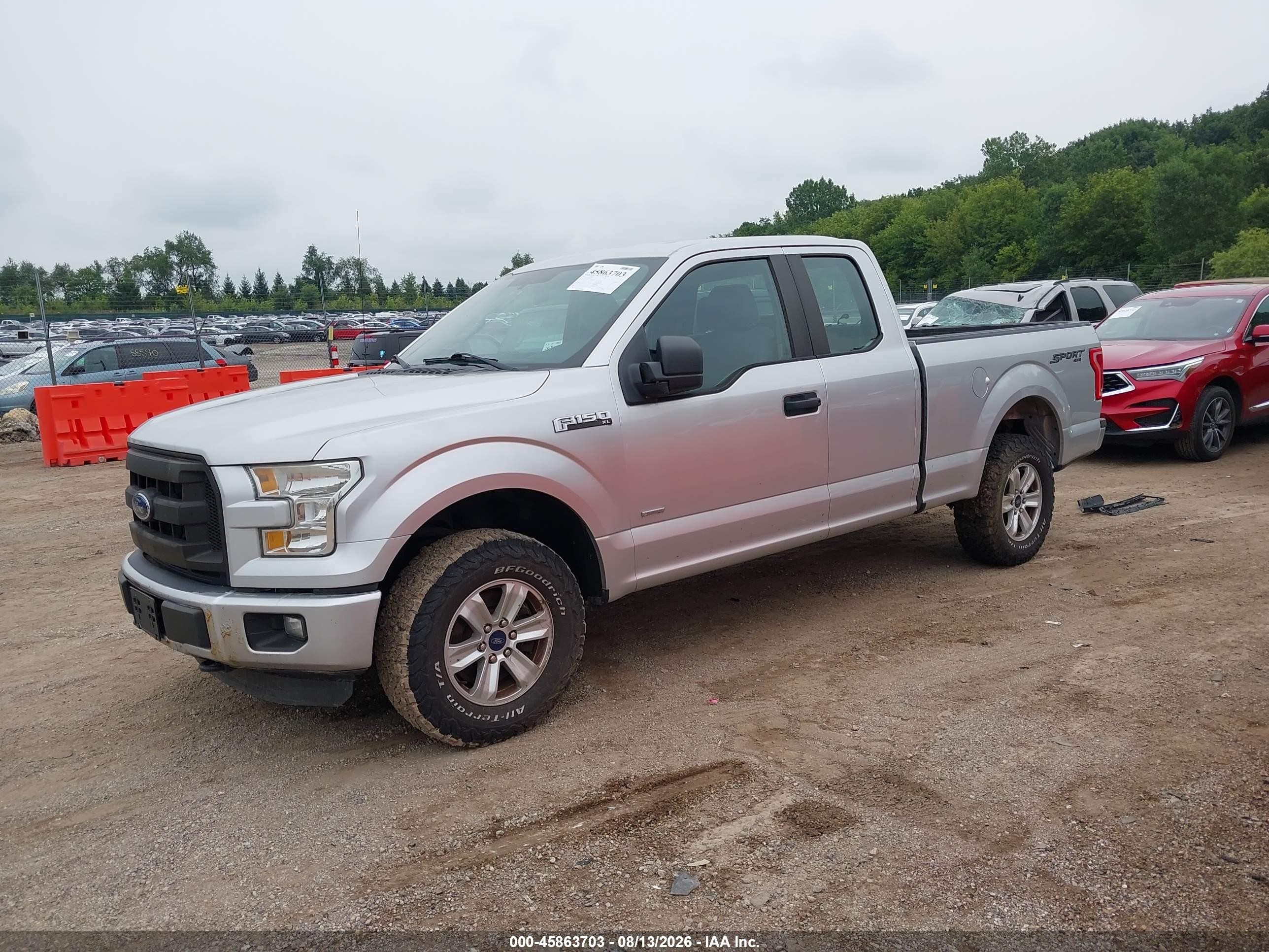 2015 Ford F-150 Xl Silver vin: 1FTEX1EP7FFB39237