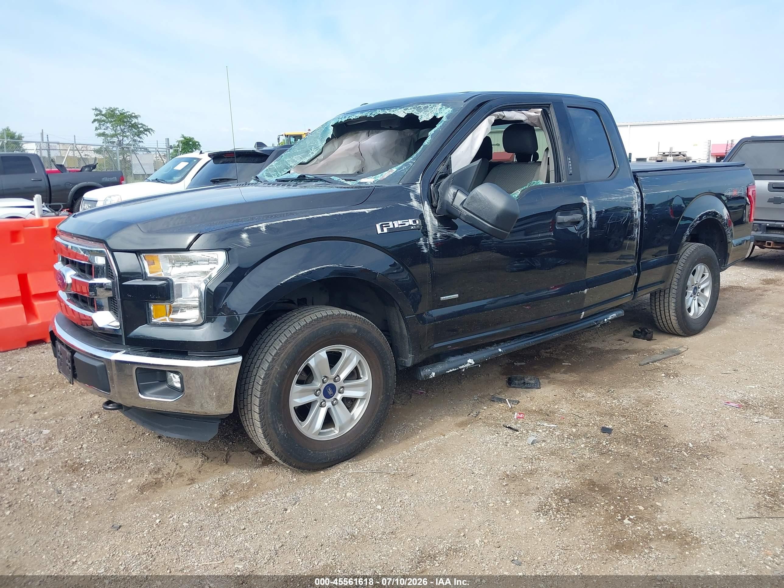 2015 Ford F-150 Xlt Black vin: 1FTEX1EP7FFC34087