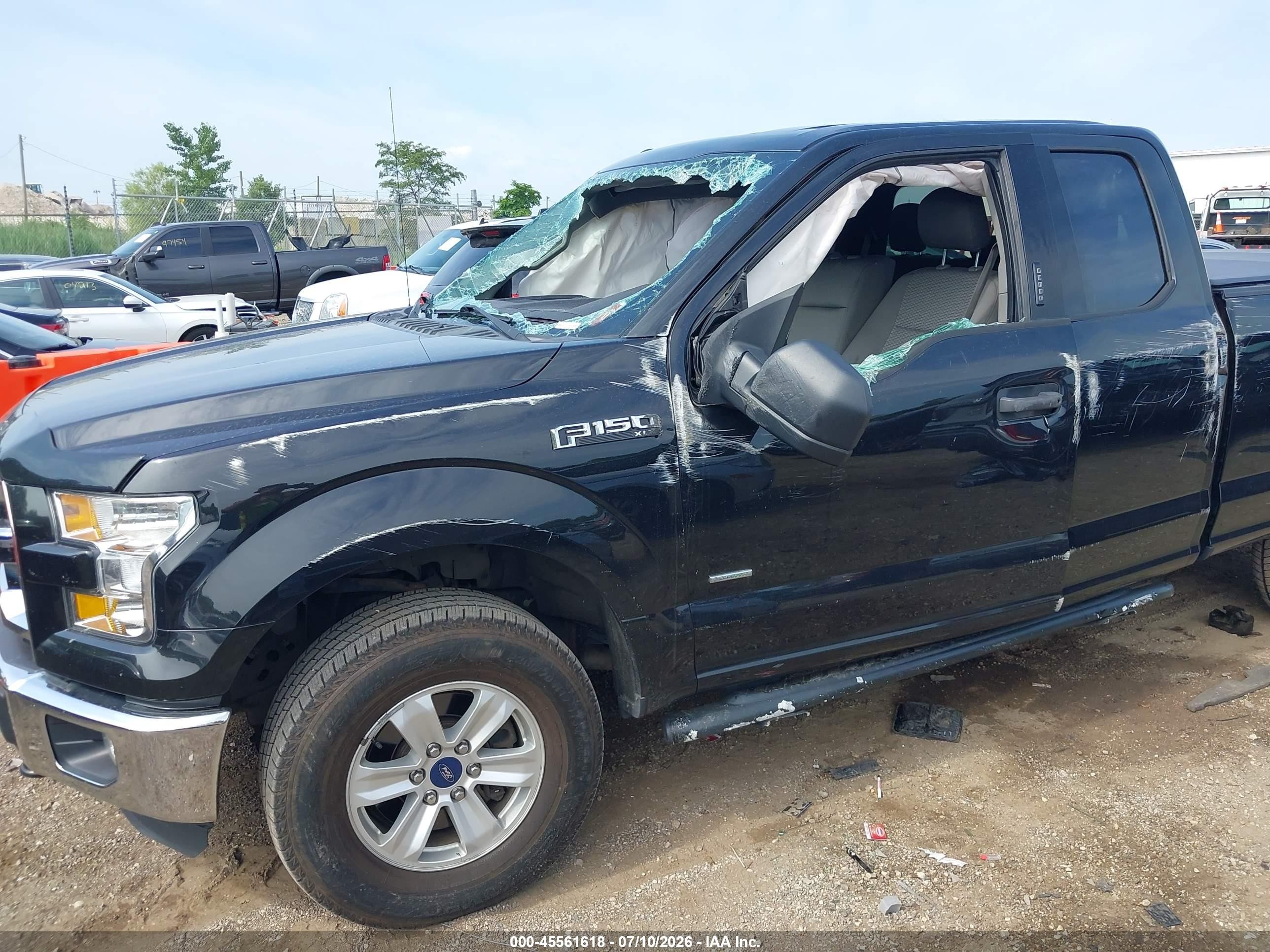 2015 Ford F-150 Xlt Black vin: 1FTEX1EP7FFC34087