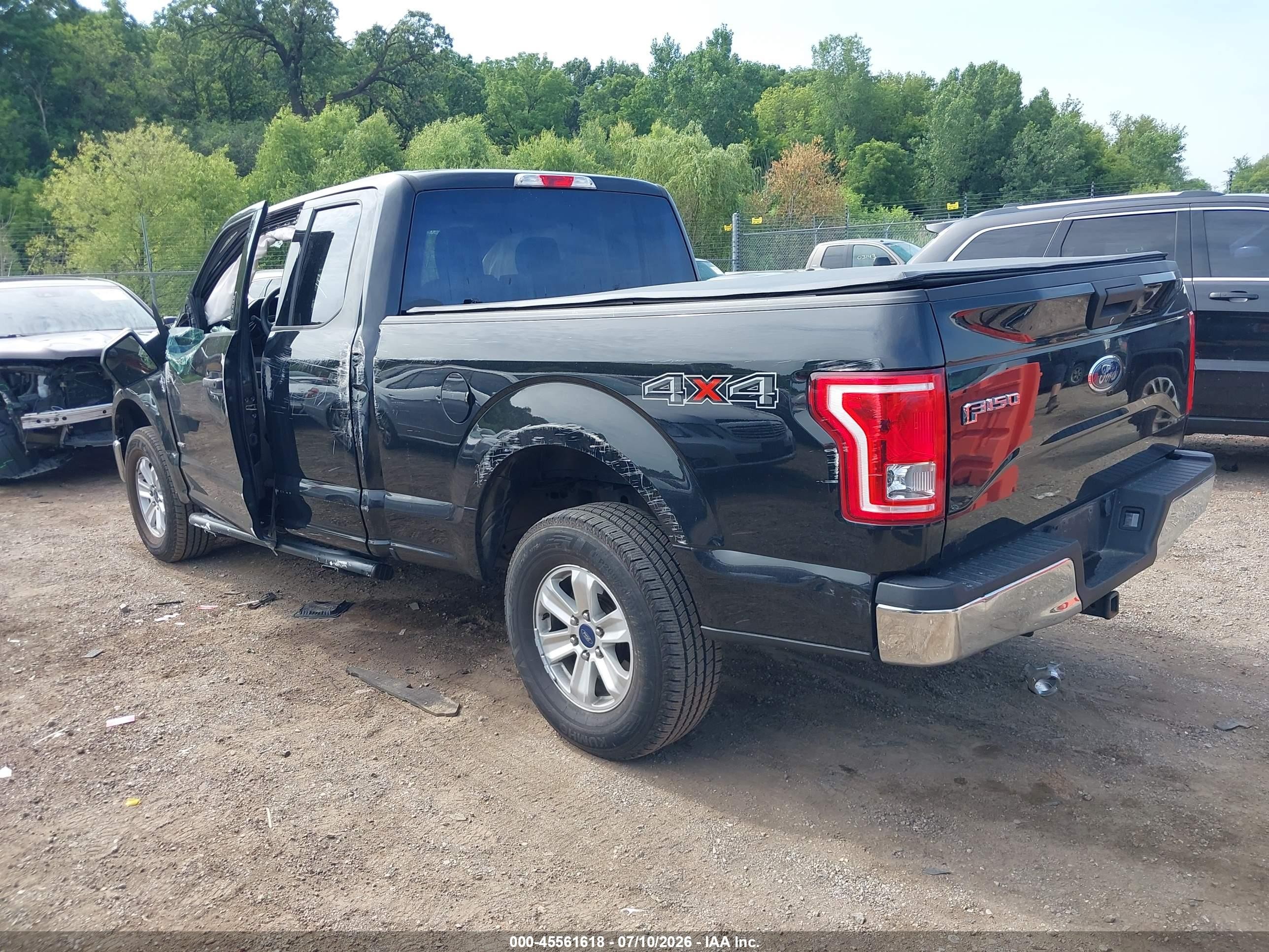 2015 Ford F-150 Xlt Black vin: 1FTEX1EP7FFC34087