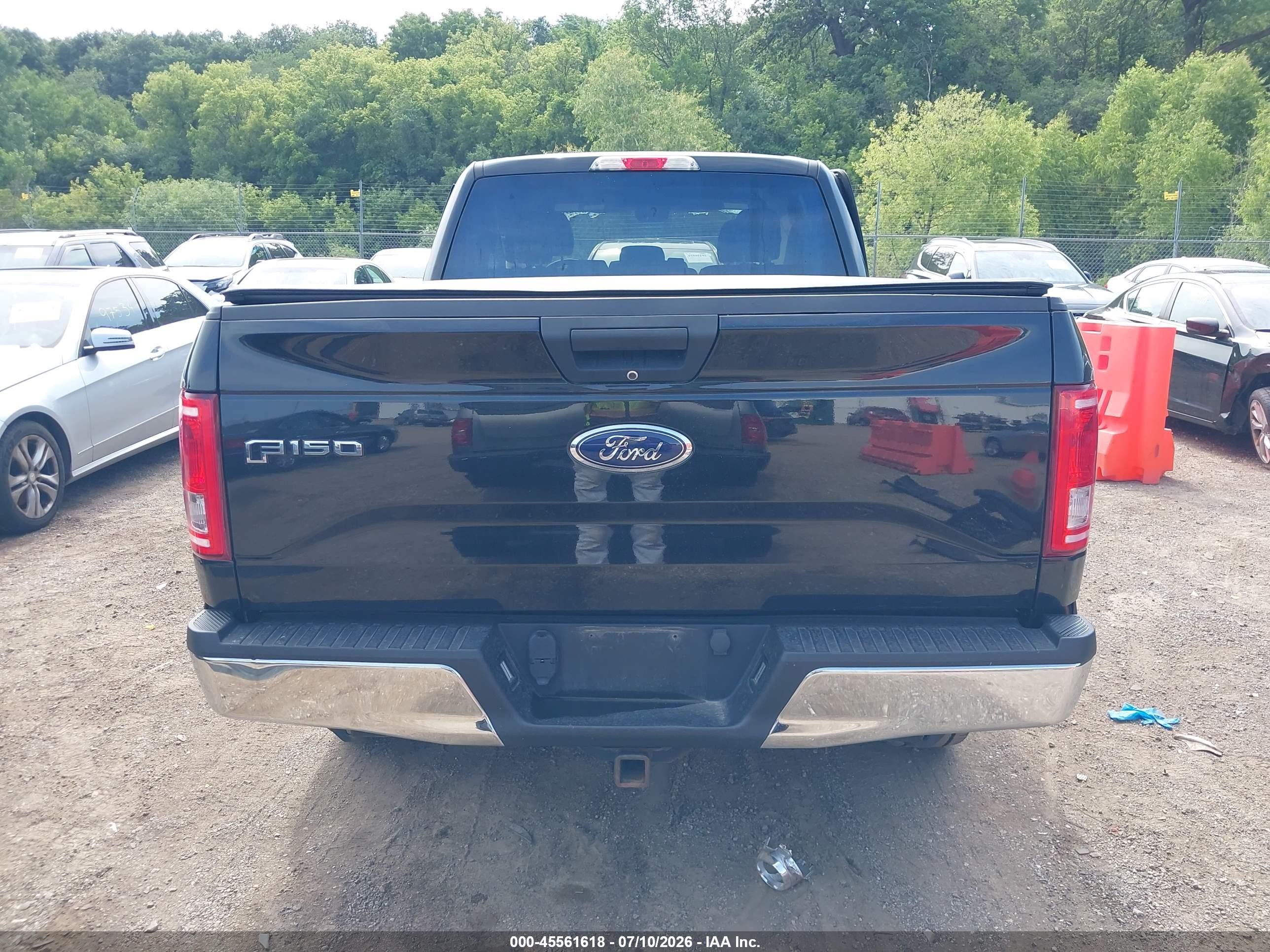 2015 Ford F-150 Xlt Black vin: 1FTEX1EP7FFC34087