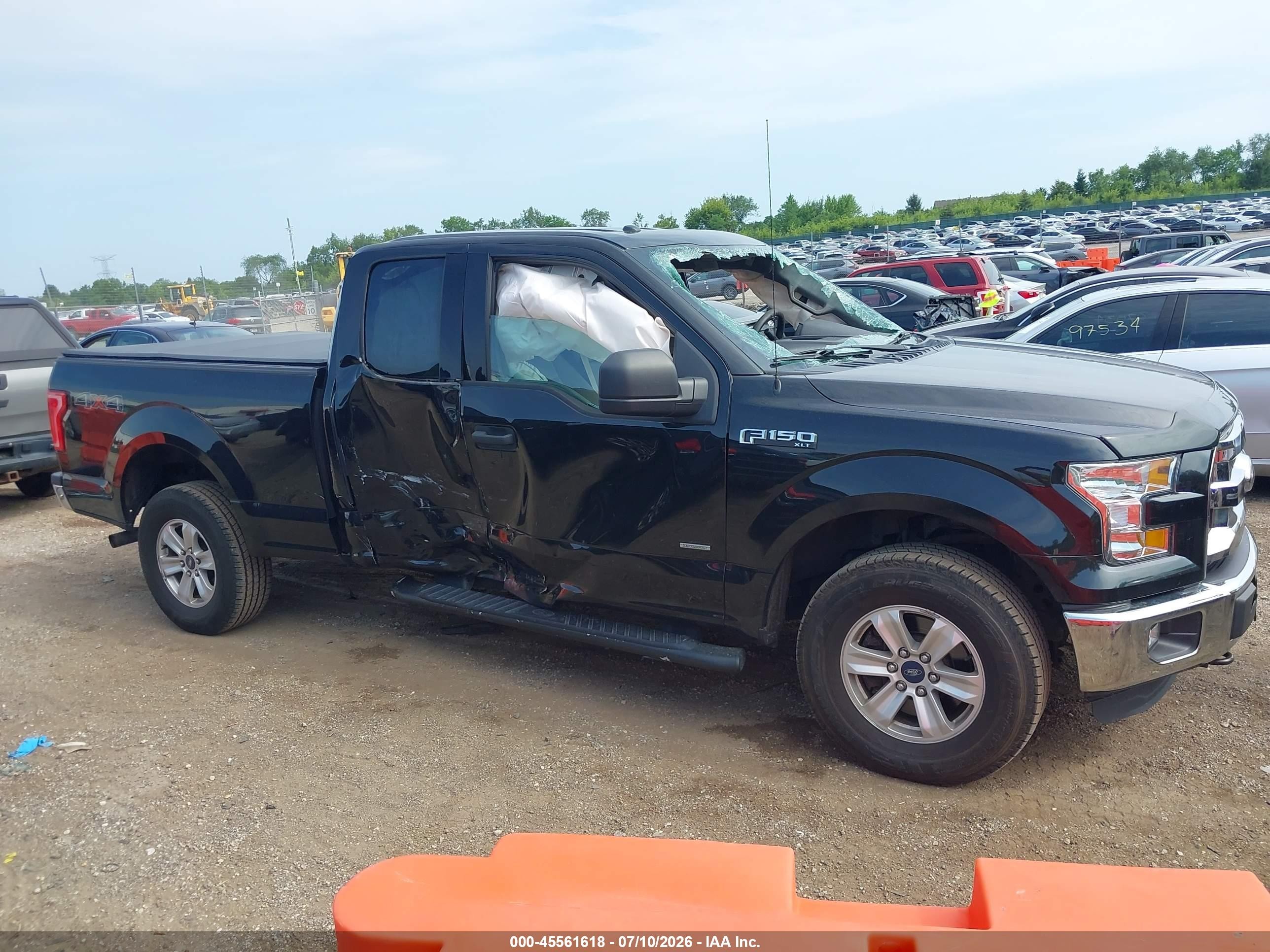 2015 Ford F-150 Xlt Black vin: 1FTEX1EP7FFC34087